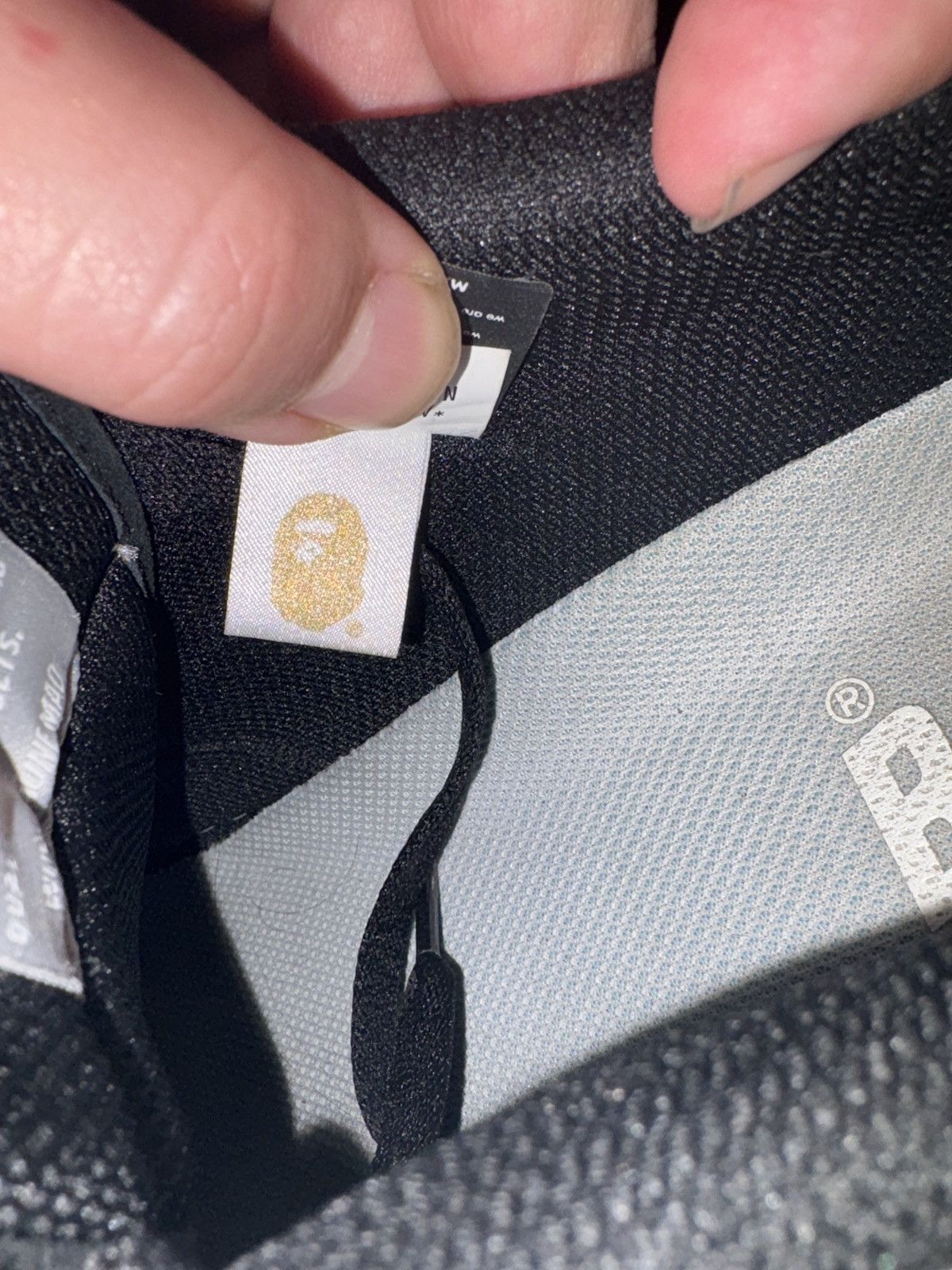 Bape Bathing ape Skate sta sneaker #5 M1 black & gray Worn twice Size US 10 / EU 43 - 9 Thumbnail