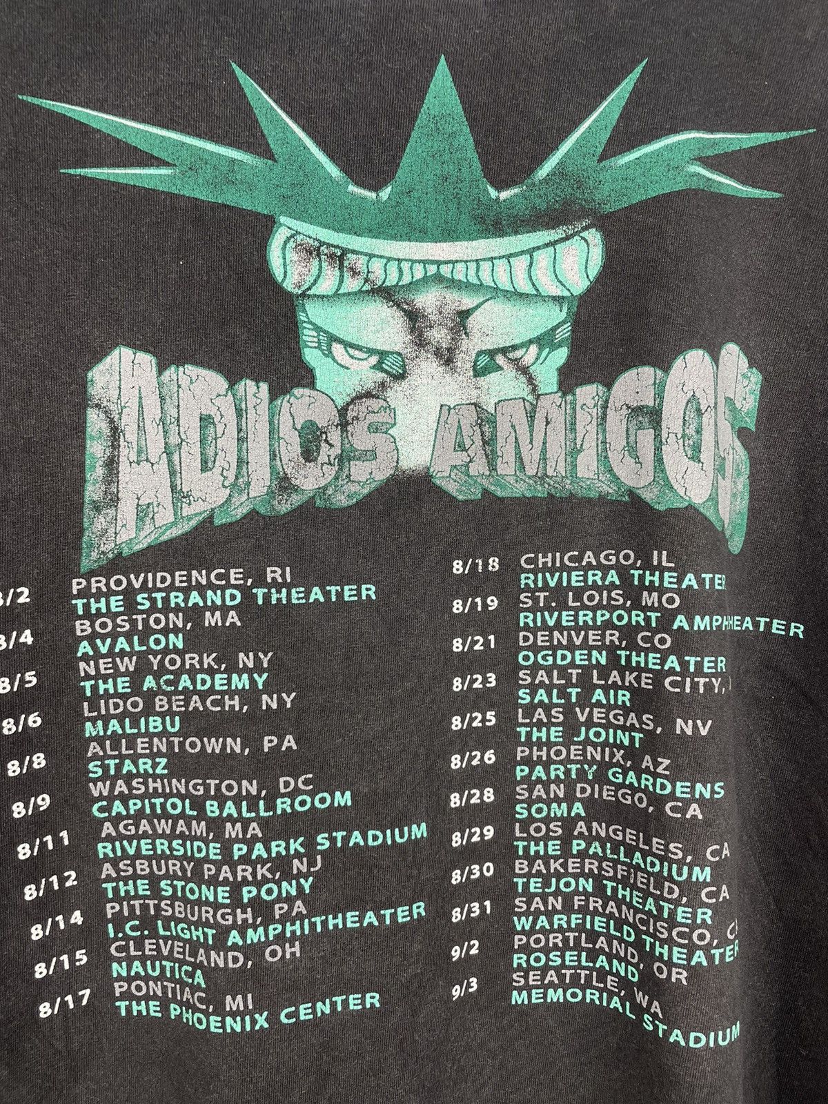 Band Tees Vintage 90s Ramones Adios Amigos Tour punk band t shirt Size US XL / EU 56 / 4 - 6 Thumbnail