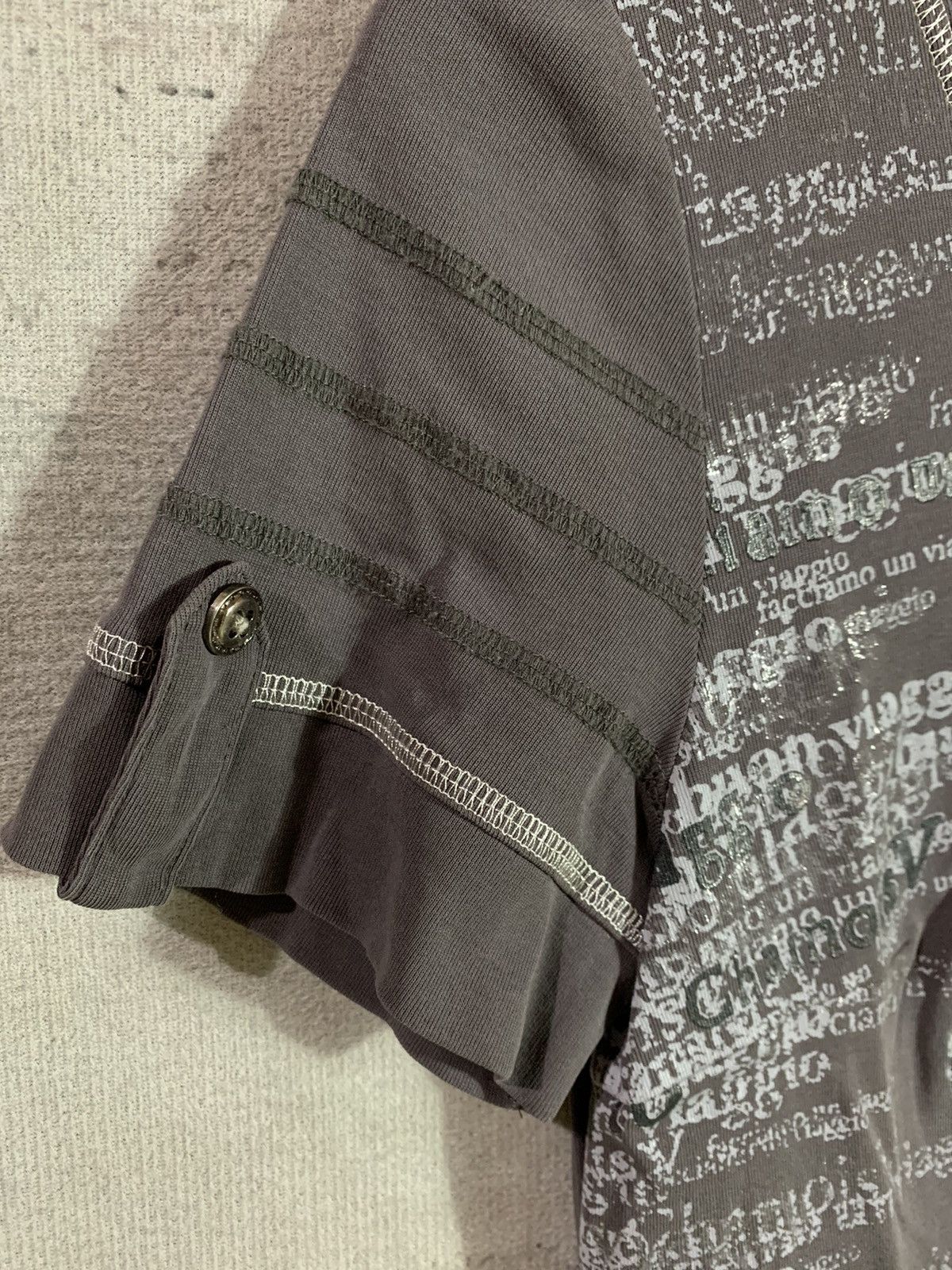 Japanese Brand × Vintage Gothic Undefined Tribal Poem Rock Style Chamois V Size L / US 10 / IT 46 - 4 Thumbnail