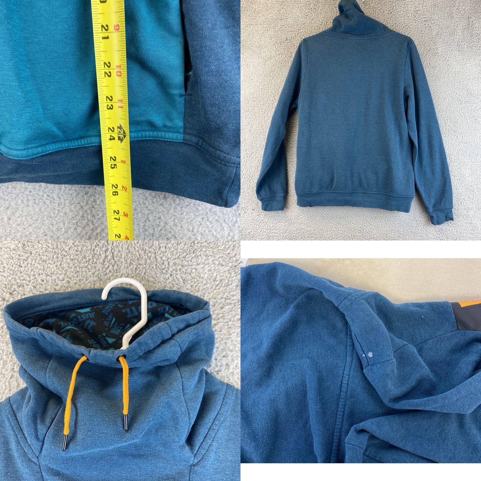 Nike Nike Sweatshirt Women Long Sleeve High Neck Pullover Heathered Blue Size S Activewear Nike Logo 71-22 Womens Size S / US 4 / IT 40 - 8 Thumbnail