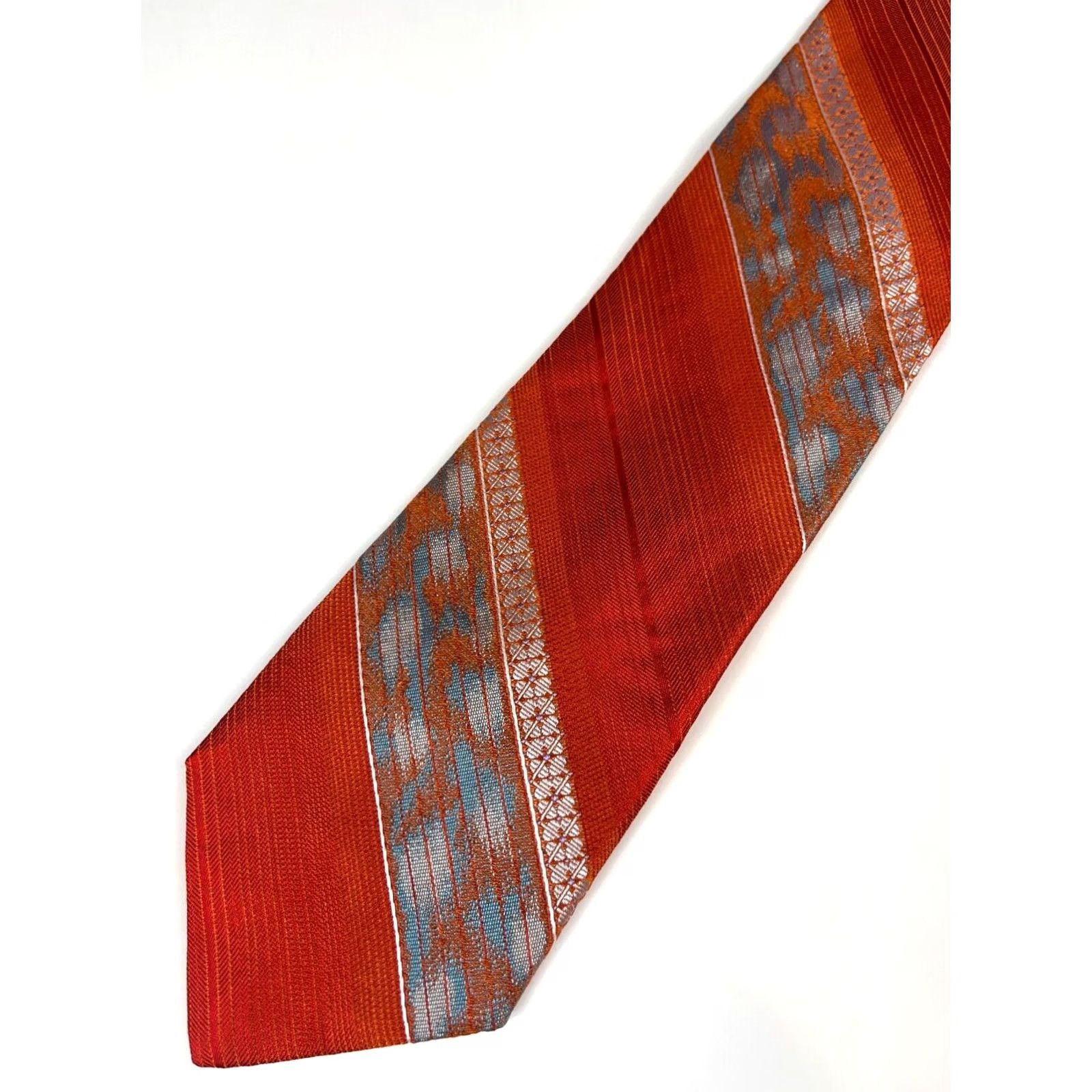 Robert Graham Robert Graham Men's Luxury Silk Tie Striped 60" Multicolor Classic 3.5" USA Tailored Adult Mens Size ONE SIZE - 4 Thumbnail