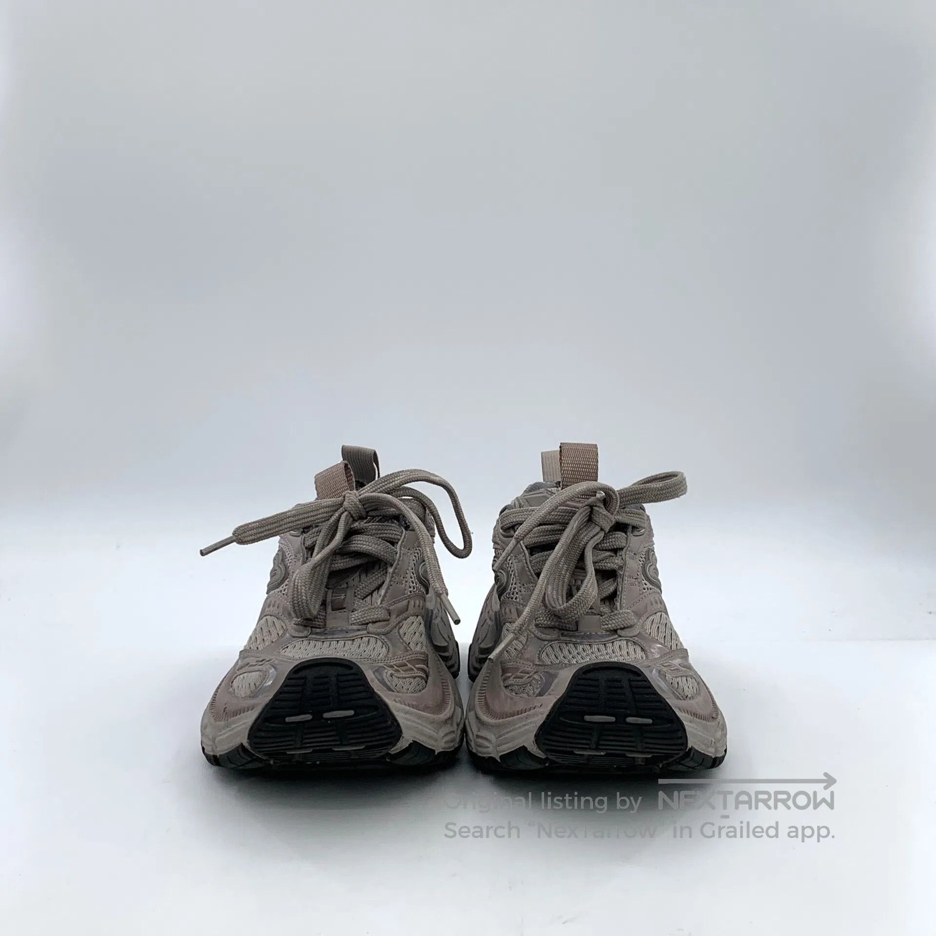 Balenciaga Balenciaga Gray distressed strap casual flat dad shoes| Size US 12 / IT 42 - 3 Thumbnail
