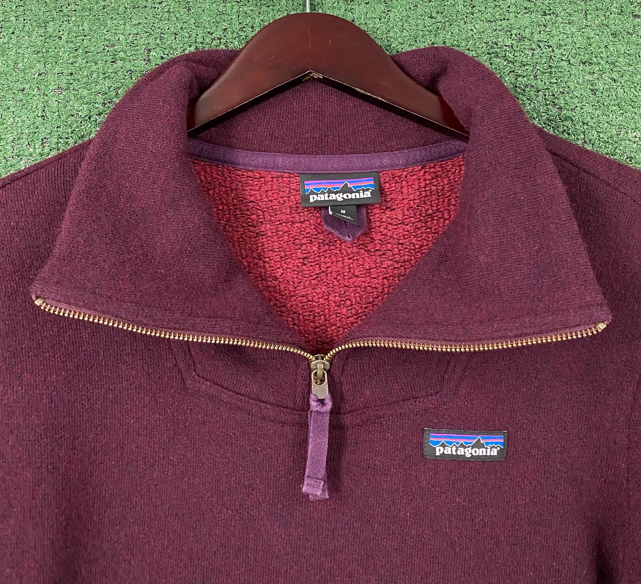 Patagonia Patagonia Woolie Fleece 1/4 Zip Wool Blend Sweater Medium Size M / US 6-8 / IT 42-44 - 2 Thumbnail