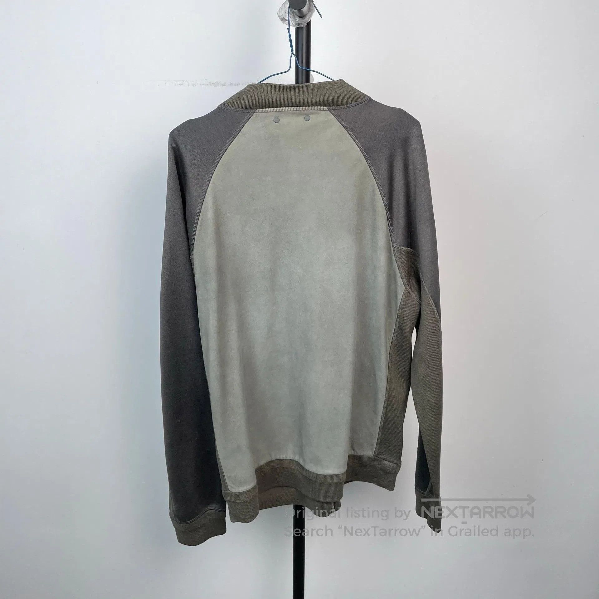 Louis Vuitton Louis Vuitton Gray Green Wool Blend Leather Zipper Jacket| Size US XXL / EU 58 / 5 - 2 Thumbnail