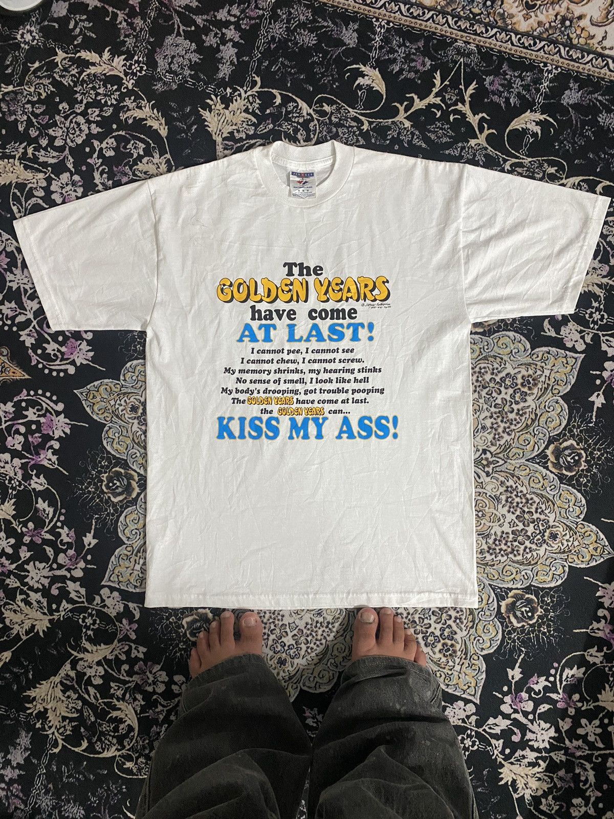 Jerzees × Vintage Vintage 1998 Kiss my ass Golden Years🚀 Size US M / EU 48-50 / 2 - 1 Thumbnail