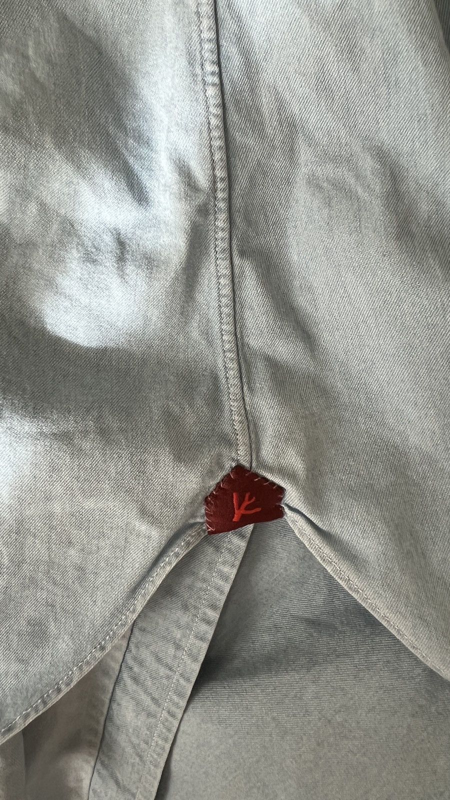 Isaia Isaia Chambray Shirt Size 39 Light Blue Loro Piana Size US M / EU 48-50 / 2 - 5 Thumbnail