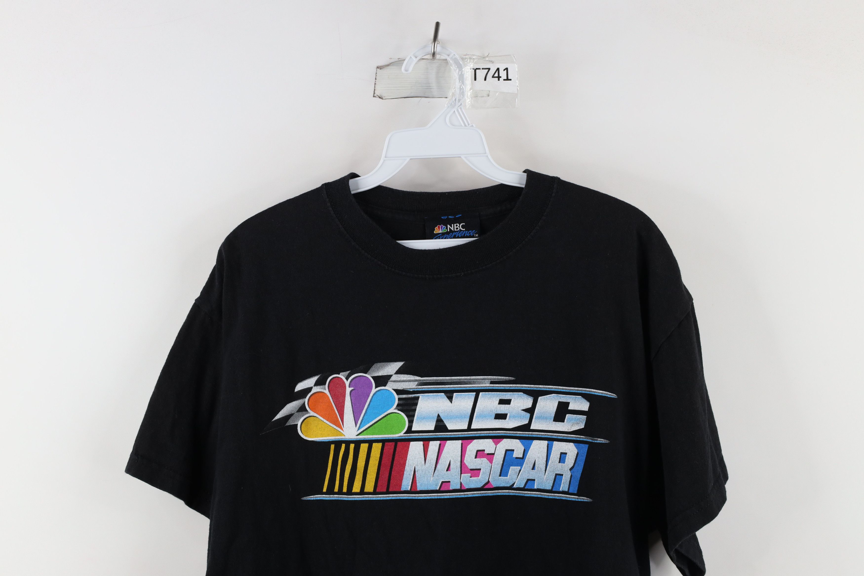 Vintage Vintage NASCAR Out NBC Sports Short Sleeve T-Shirt Black Size US L / EU 52-54 / 3 - 2 Thumbnail