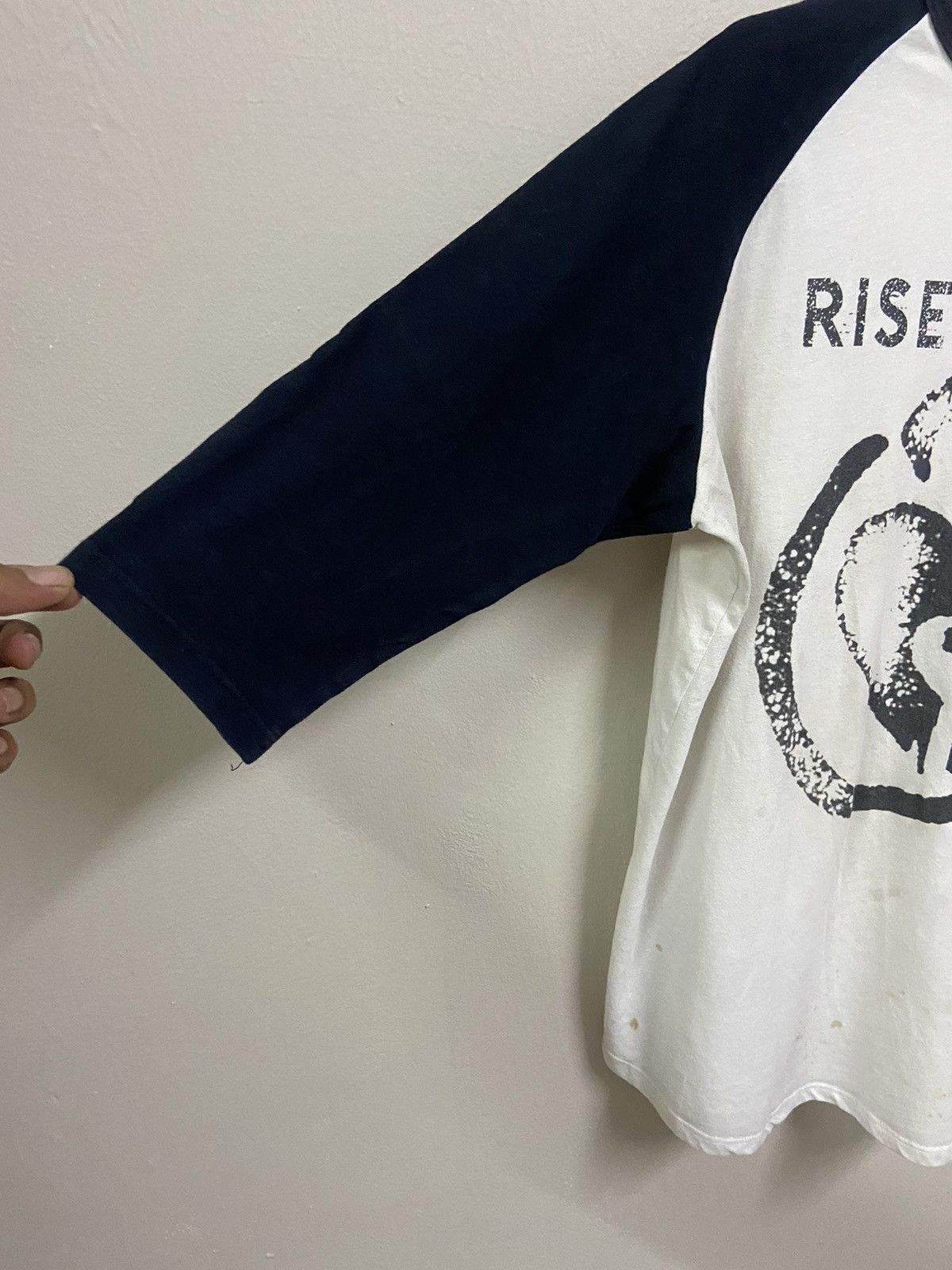 Band Tees × Vintage Rise Against Shirt Rock Band Raglan Graphic Crew Neck 3/4 Size US L / EU 52-54 / 3 - 4 Thumbnail