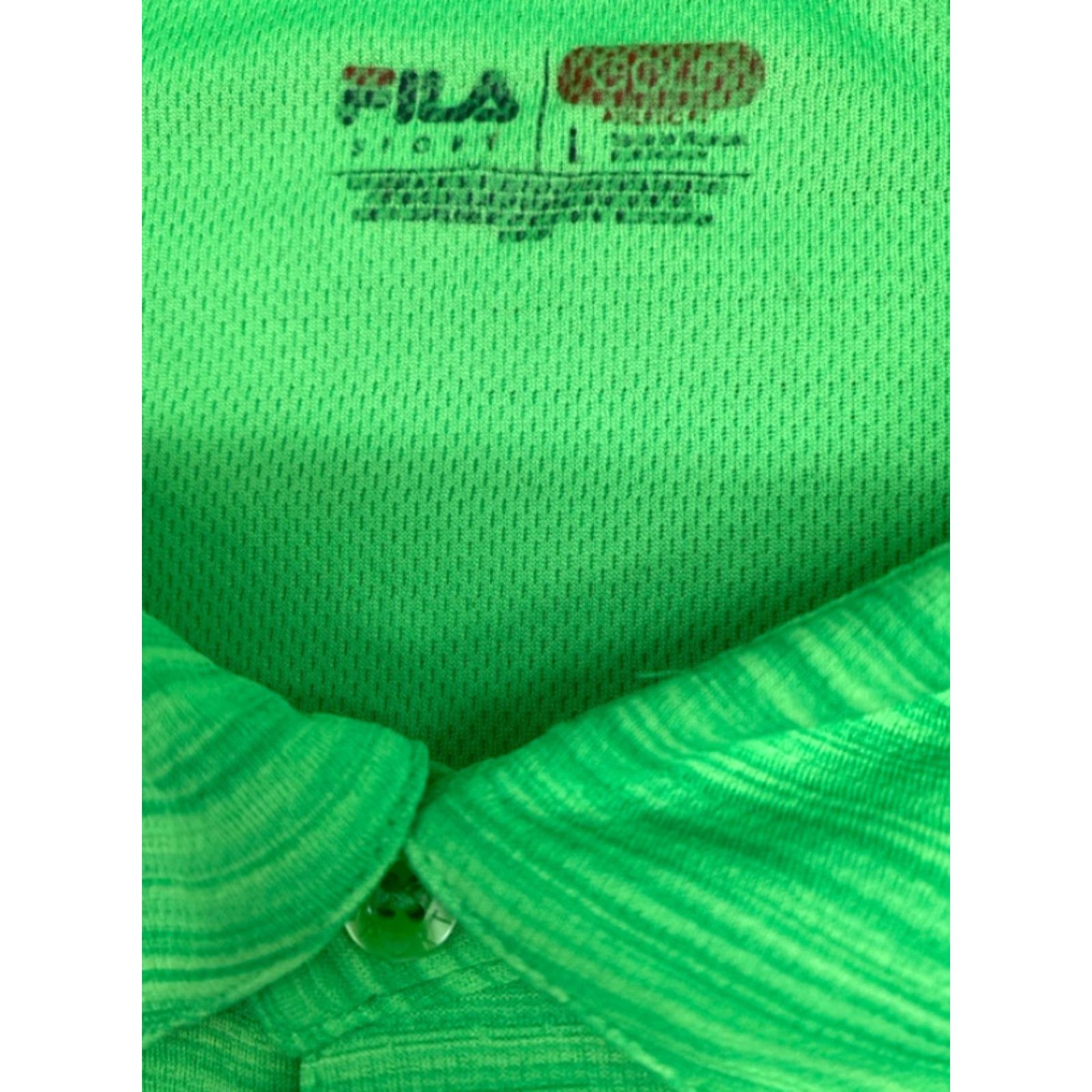 Fila Fila Sport Polo Shirt Polo Men L Green Striped 5231 Size US L / EU 52-54 / 3 - 3 Thumbnail