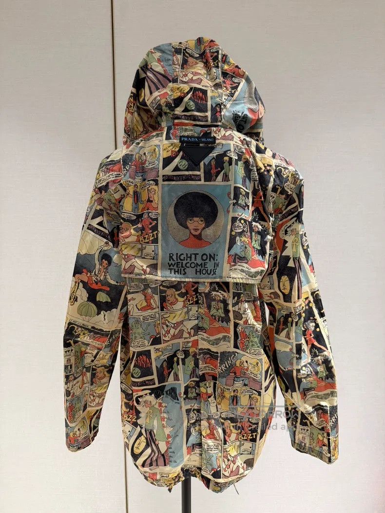 Prada Prada Cartoon full-print jacket Size XS / US 0-2 / IT 36-38 - 2 Thumbnail