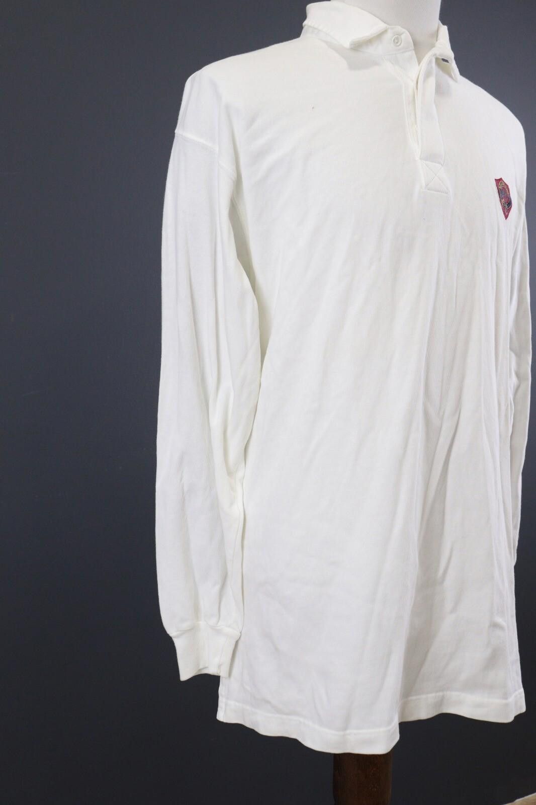 Mulberry Mulberry Logo White Cotton Rugby Polo Shirt Size M Size US M / EU 48-50 / 2 - 6 Thumbnail