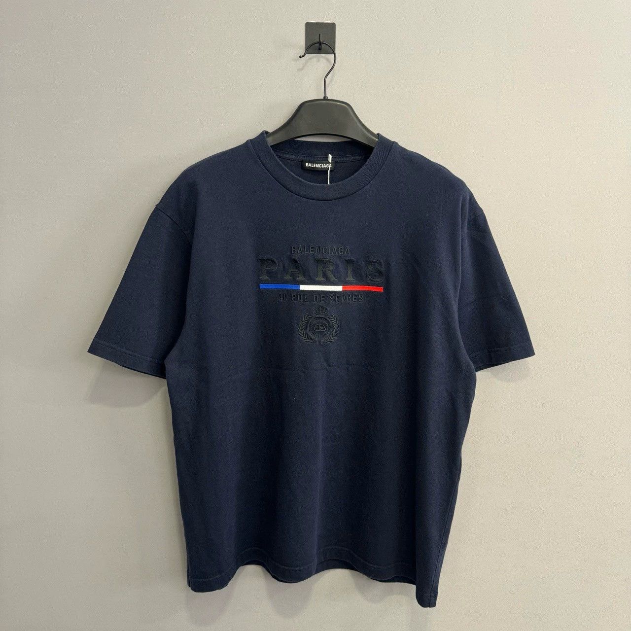 balenciaga short sleeve crown wheat shirt