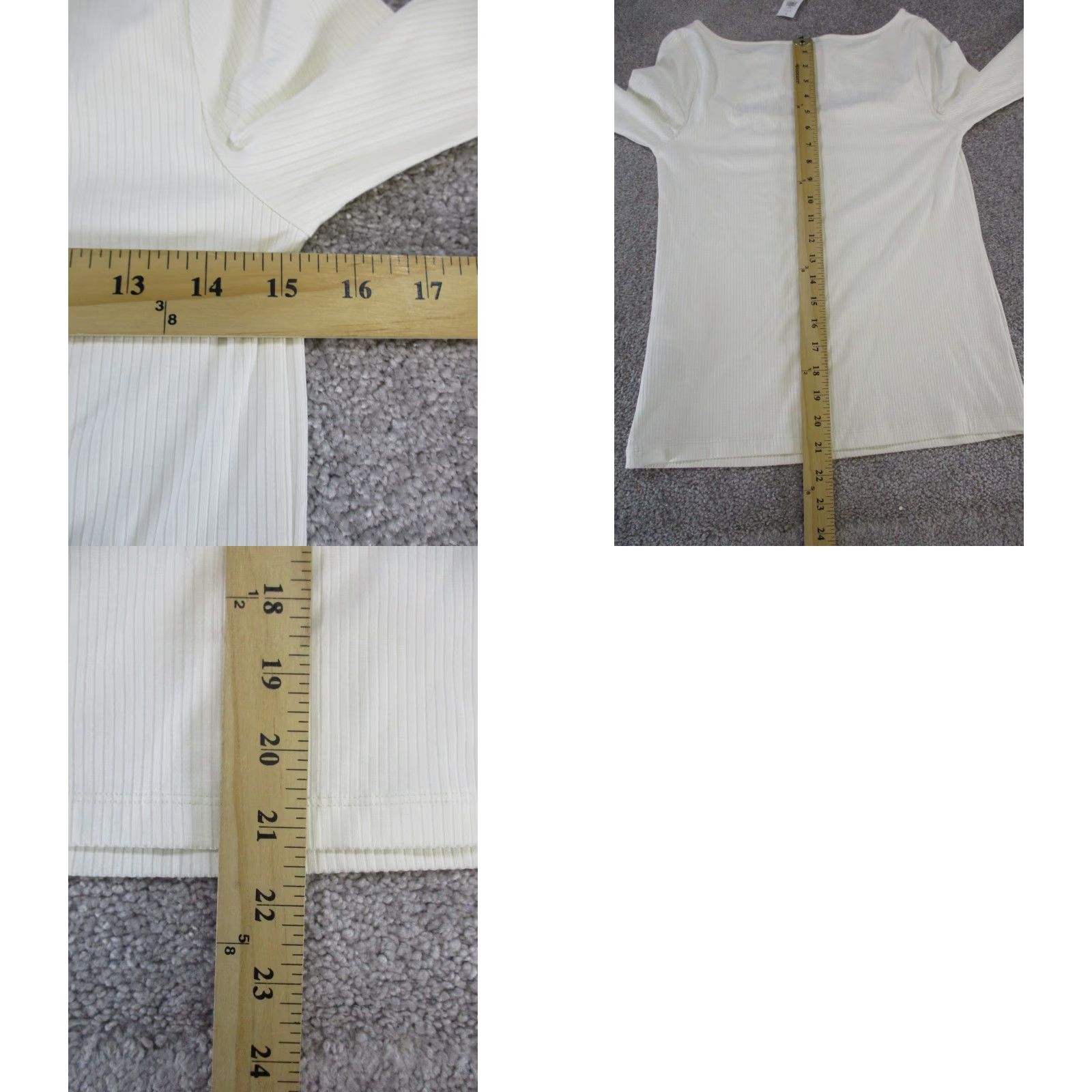 Banana Republic VINTAGE Banana Republic Sweater Womens Small Ivory Ribbed New Size S / US 4 / IT 40 - 8 Thumbnail