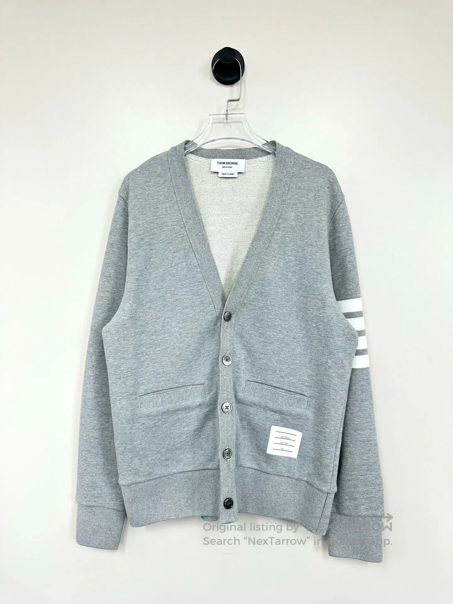 Thom Browne Gray Thom Browne Knit Cardigan Sweater. Size US S / EU 44-46 / 1 - 1 Thumbnail