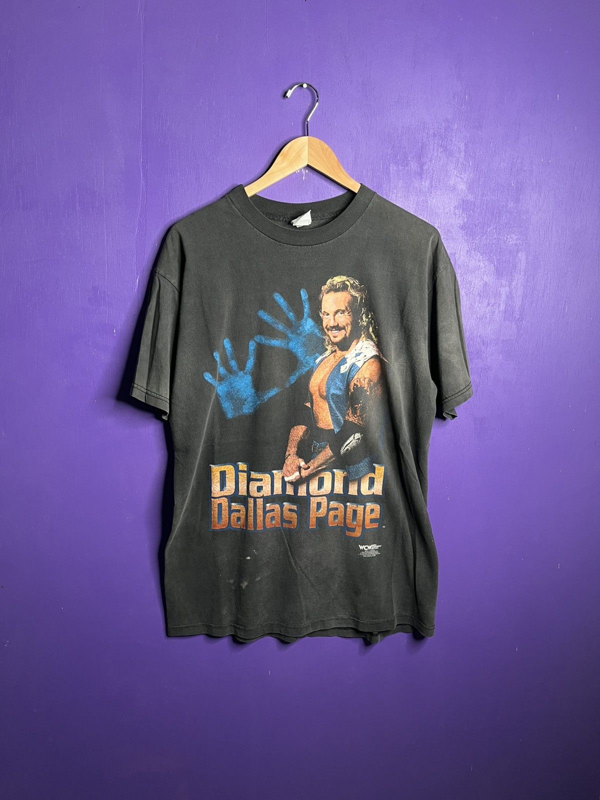 Vintage × WCW/nWo Vintage 1998 Diamond Dallas page hands t-shirt Size US L / EU 52-54 / 3 - 1 Thumbnail