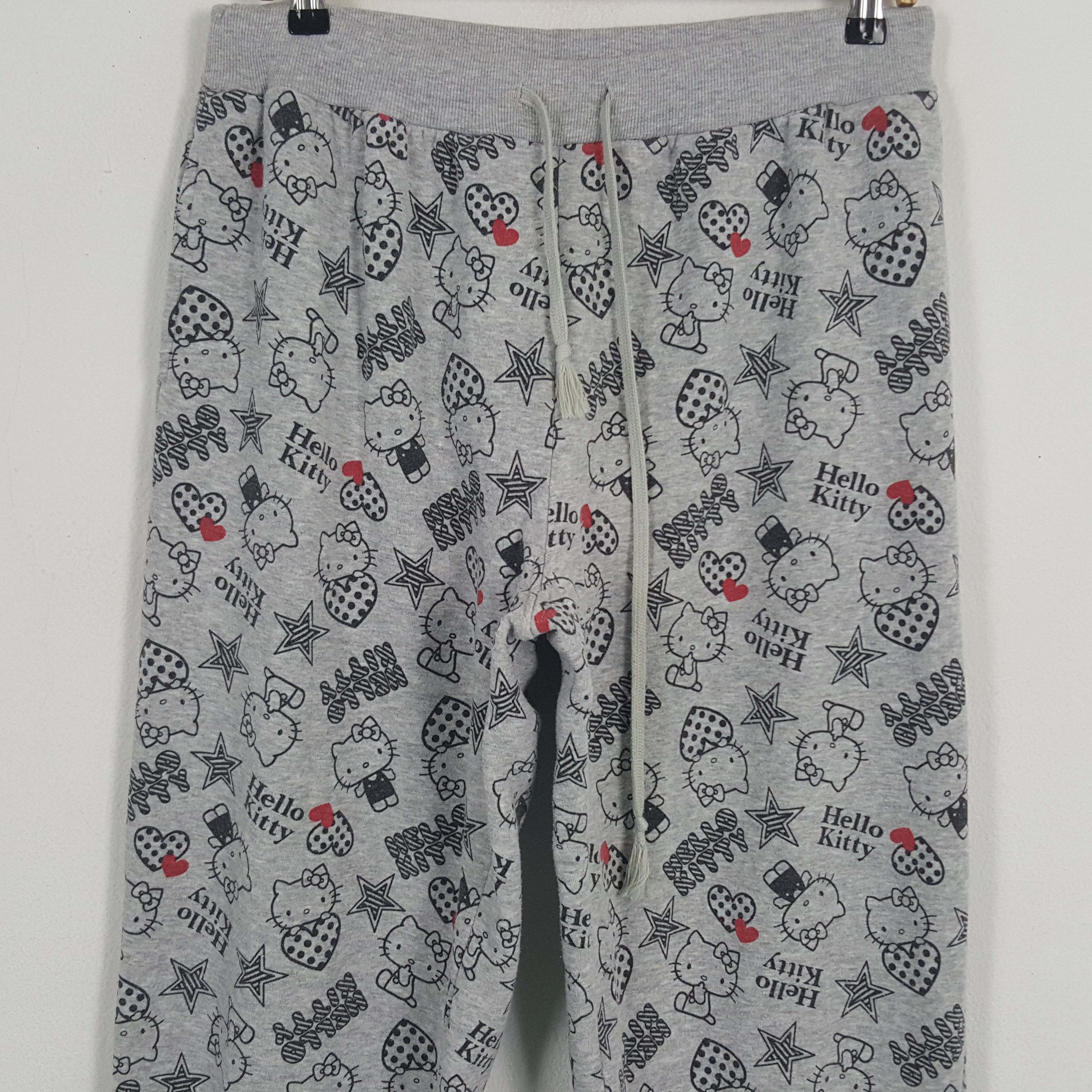 Cartoon Network × Japanese Brand × Vintage Vintage Hello Kitty Full Printed Cartoon Jogging Pants Size US 30 / EU 46 - 2 Thumbnail