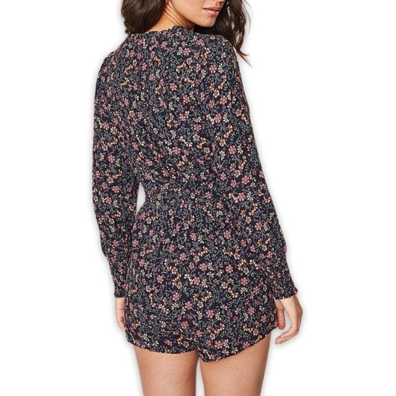Other Lost And Wander Romper Long Sleeve Pockets Floral Black M Size 30" / US 8 / IT 44 - 6 Thumbnail