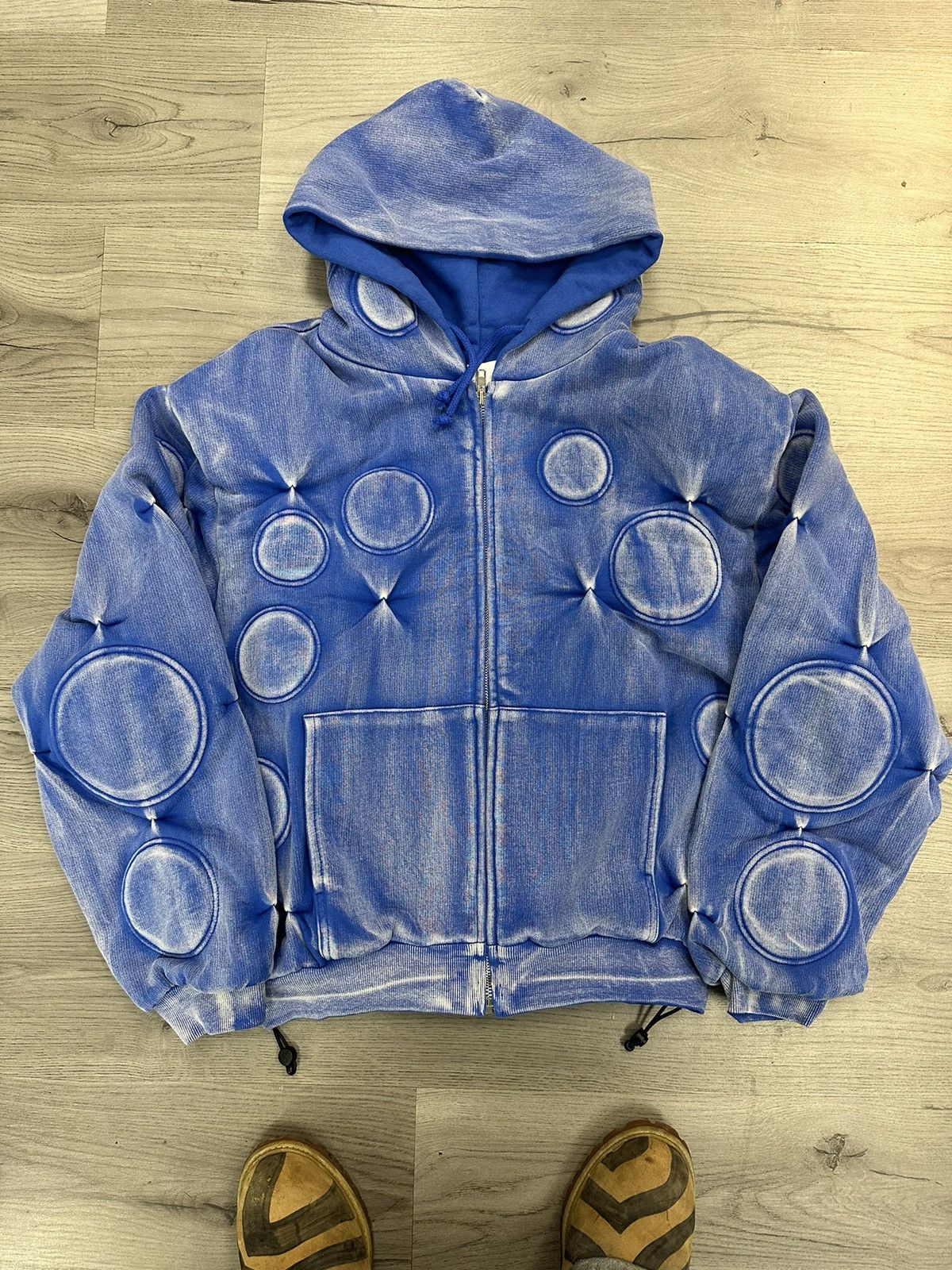 Bad Son Bad Son Oxygen Padded Zip Up Hoodie Cobalt Blue | Grailed