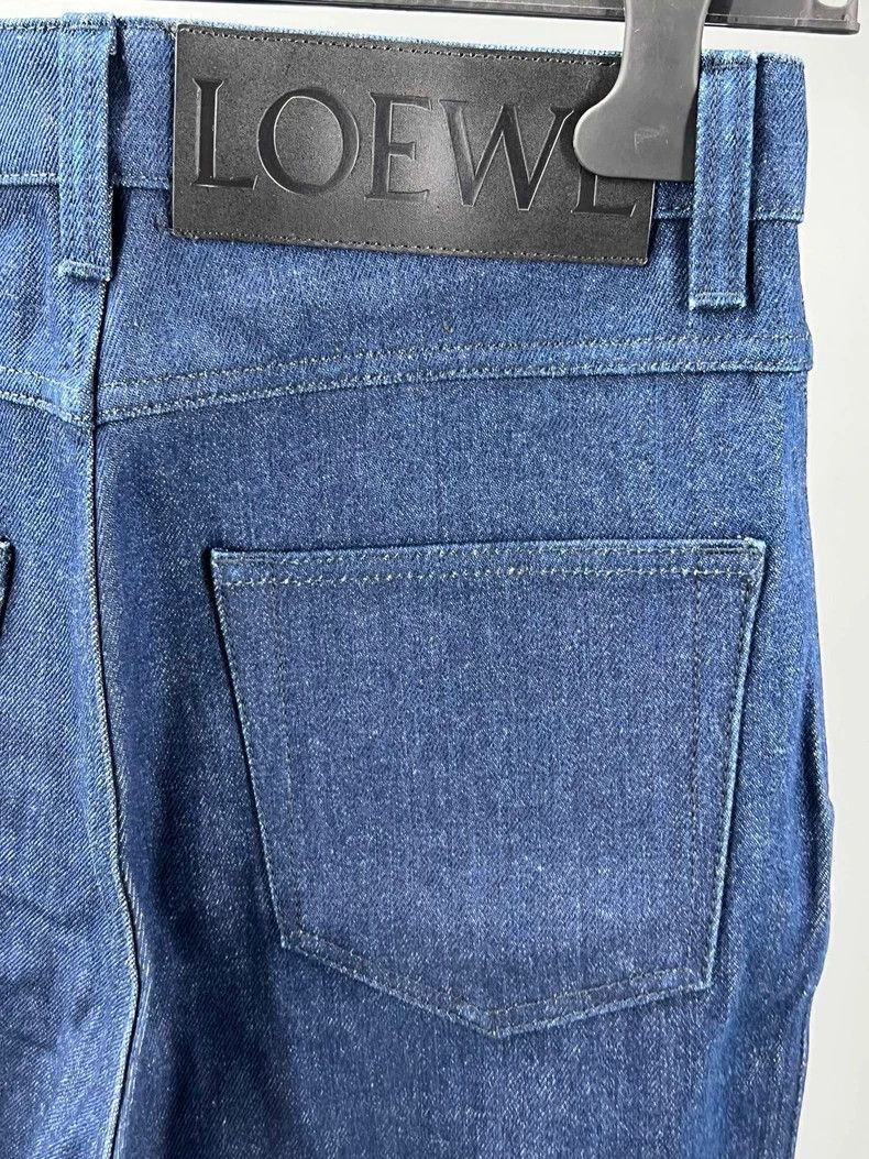 Loewe Loewe size 46 Men's blue and white color matching cotton st Size US 30 / EU 46 - 4 Thumbnail