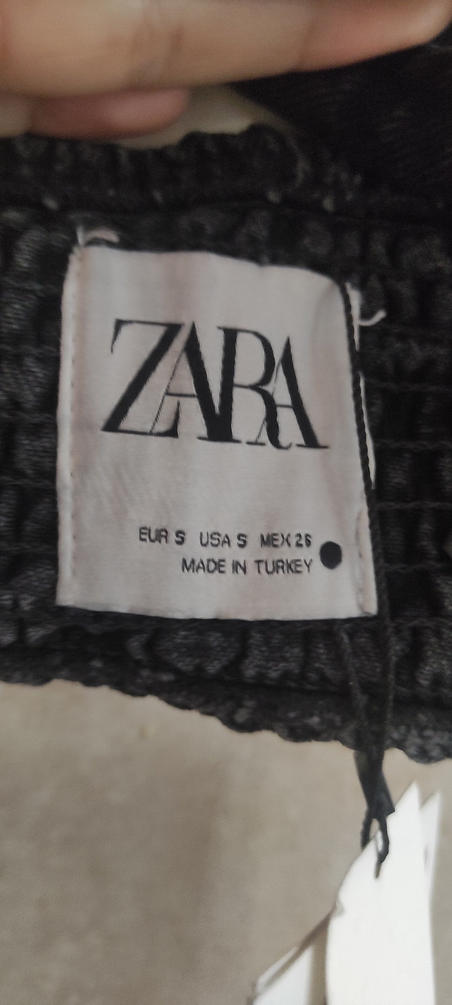 Zara Zara Rhinestone Denim Diamante Crop Top Black Jeans Size S / US 4 / IT 40 - 6 Thumbnail