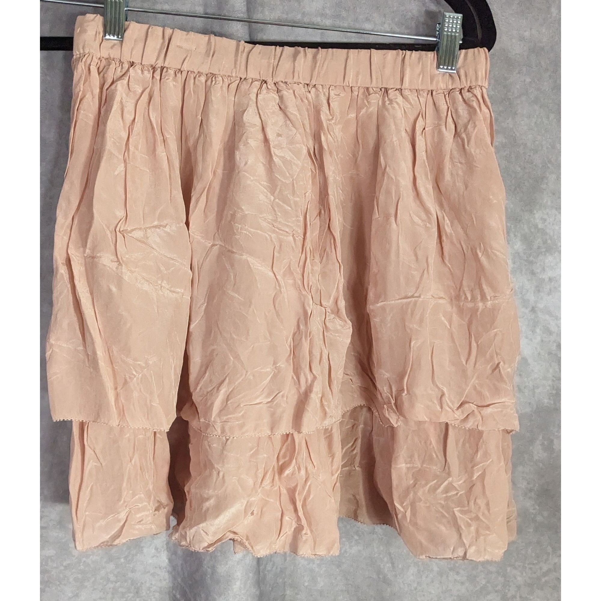 Odd Molly Odd Molly Pink Tiered Skirt 100% Viscose Elastic Waist Size Size 28" / US 6 / IT 42 - 8 Thumbnail