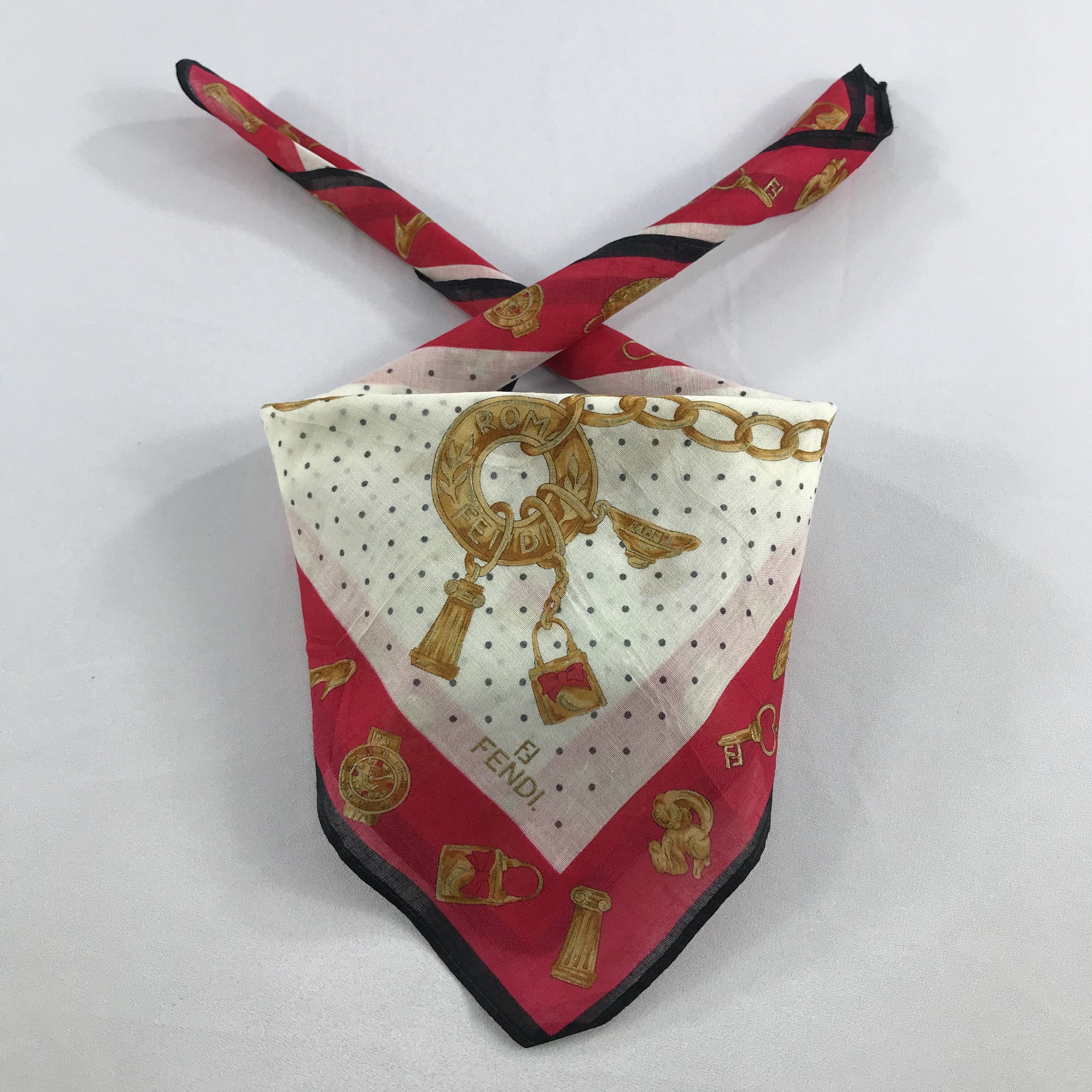 Vintage Vintage Fendi Bandana / Handkerchief / Neckerchief - S2761A Size ONE SIZE - 3 Thumbnail