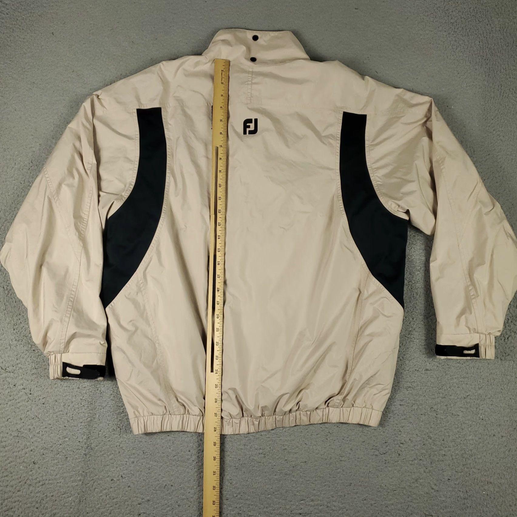 Footjoy FootJoy Jacket Mens M Beige 1/4 Zip Windbreaker Pullover Pockets Short N/A Size US M / EU 48-50 / 2 - 5 Thumbnail