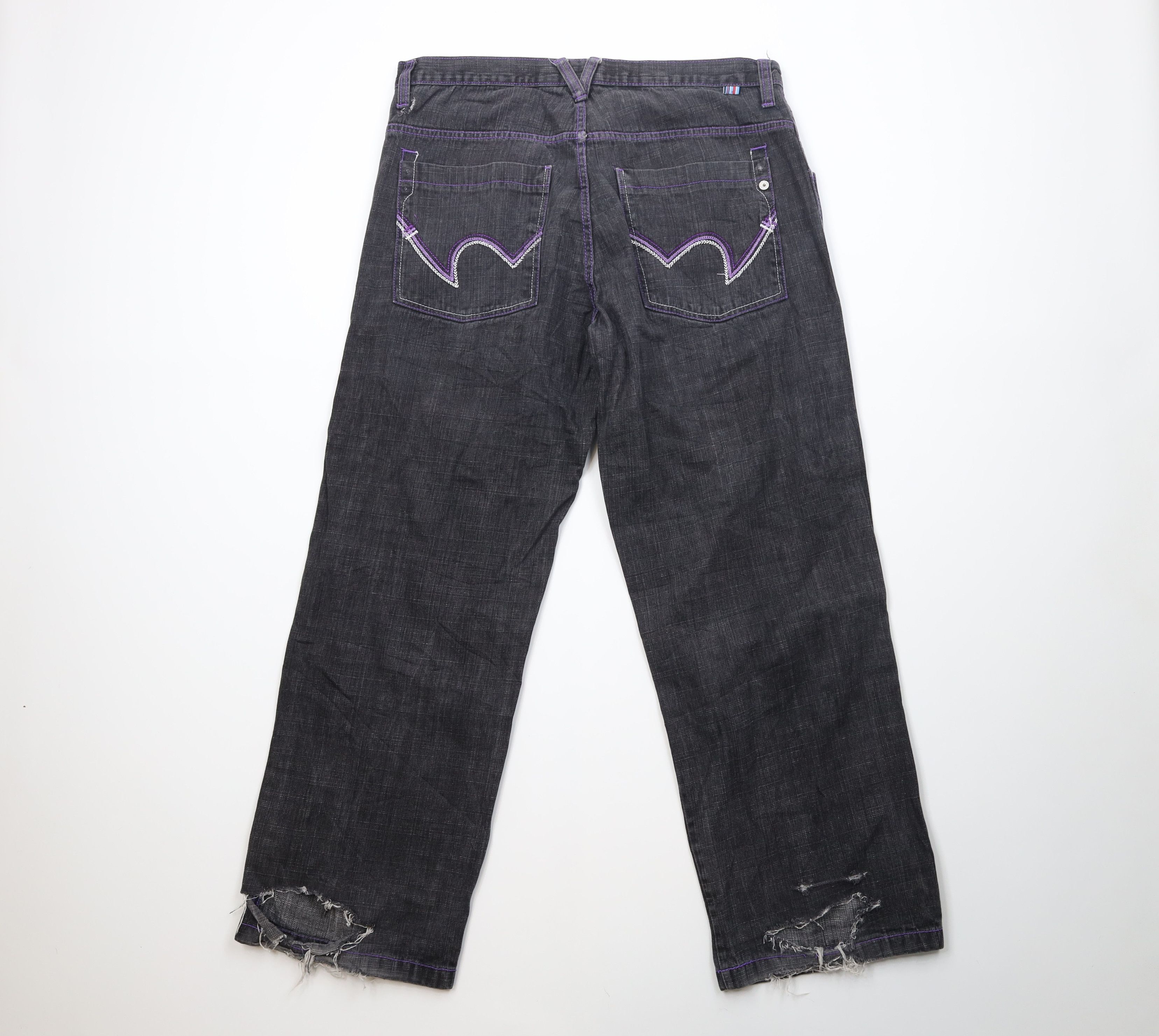Vintage AS IS Vintage Y2K 5ive Jungle Baggy Hip Hop Wide Leg Jeans Size US 40 / EU 56 - 8 Thumbnail