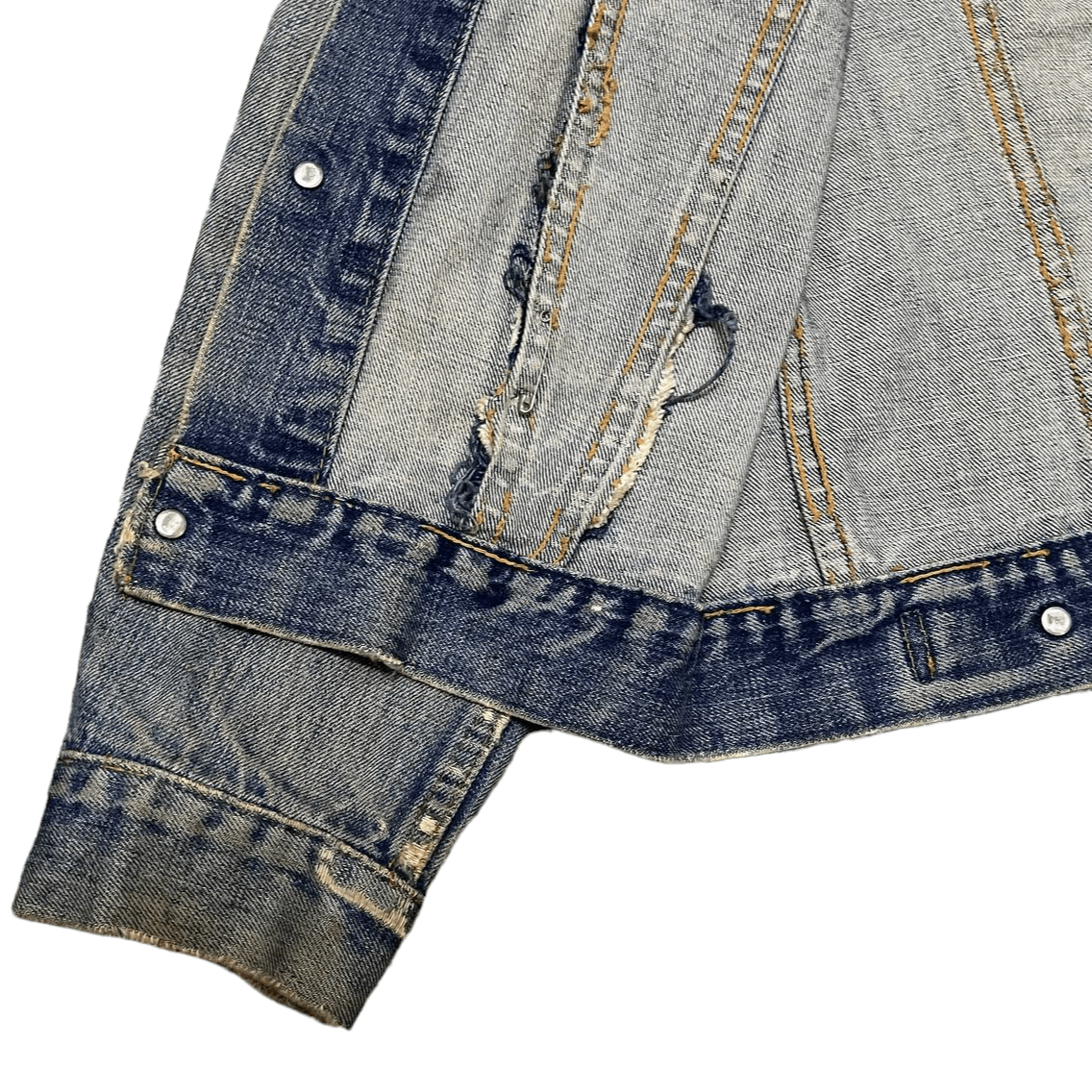 Levi's Vtg 60's Levis Type 3 Big E Denim Jacket Trashed Distressed Size US M / EU 48-50 / 2 - 13 Thumbnail