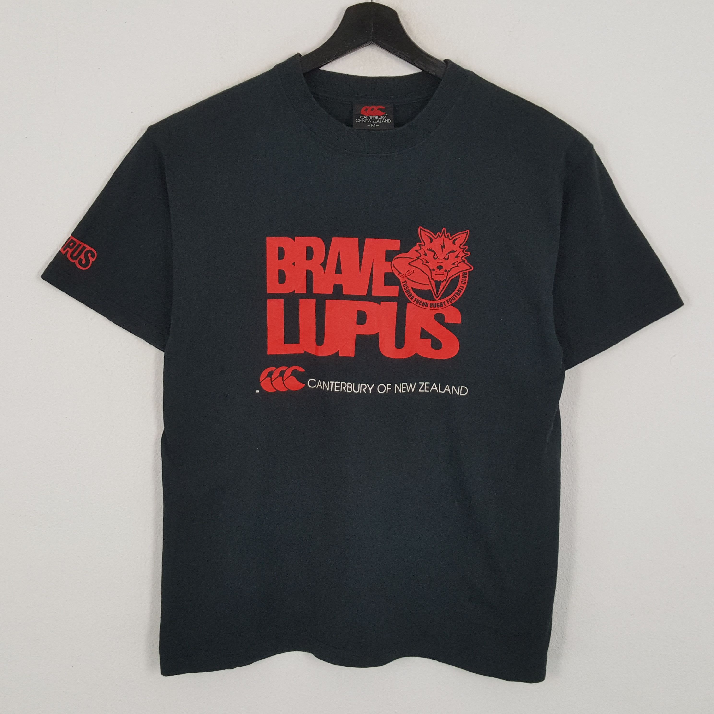 Canterbury of New Zealand × Vintage BRAVE LUPUS Canterbury Logo Design Tshirt Size US M / EU 48-50 / 2 - 1 Thumbnail