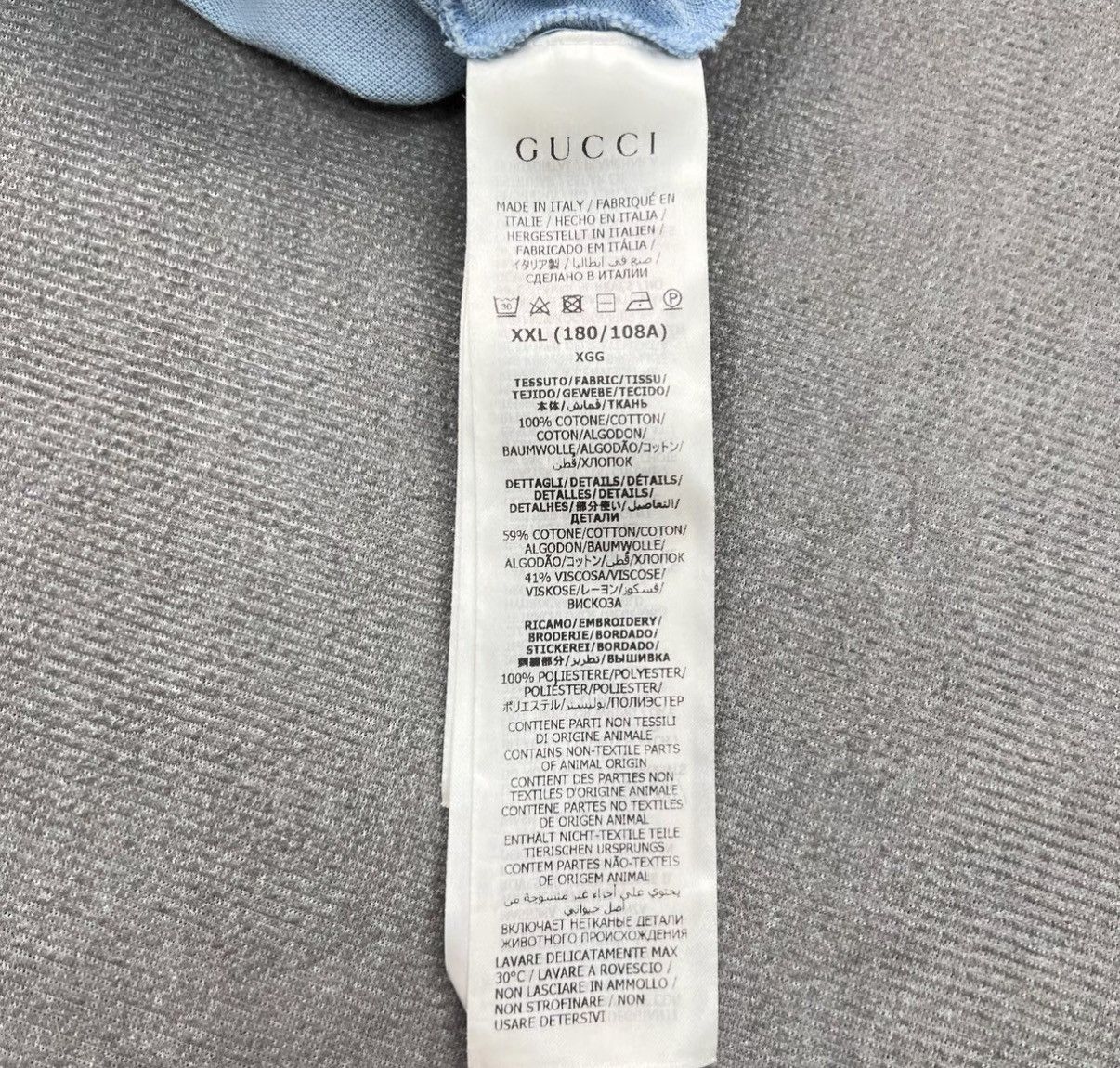Gucci Gucci x Adidas Originals Embroidered Logo Polo Shirt Size US XXL / EU 58 / 5 - 5 Thumbnail