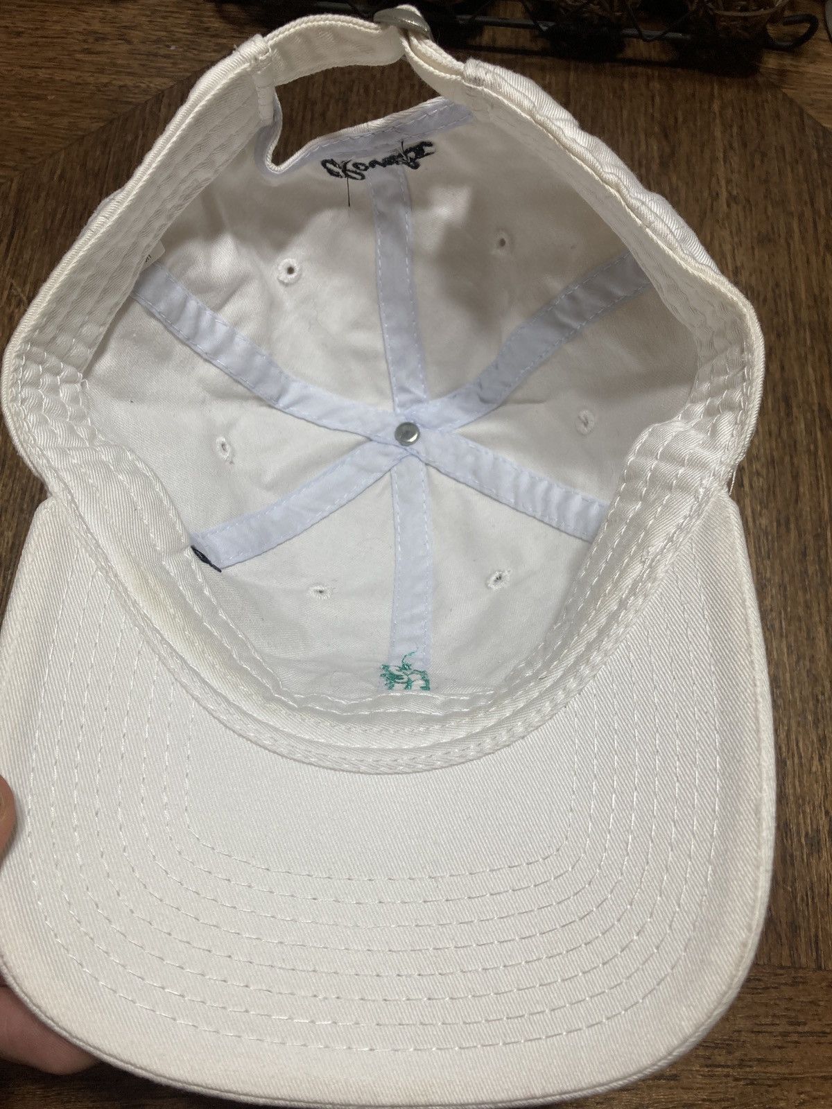 Vintage Elovate feather logo strap back baseball hat by Decky Size ONE SIZE - 5 Thumbnail
