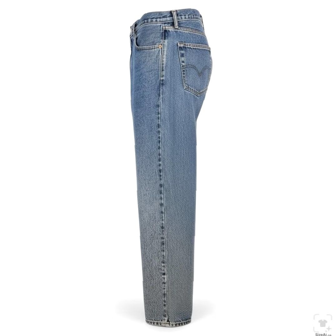 Levi's Levi's 505 Jeans Mens Regular Zip Fly Straight Denim Blue Medium Wash 42x30 Jeans Mens Regular Size US 42 / EU 58 - 3 Thumbnail