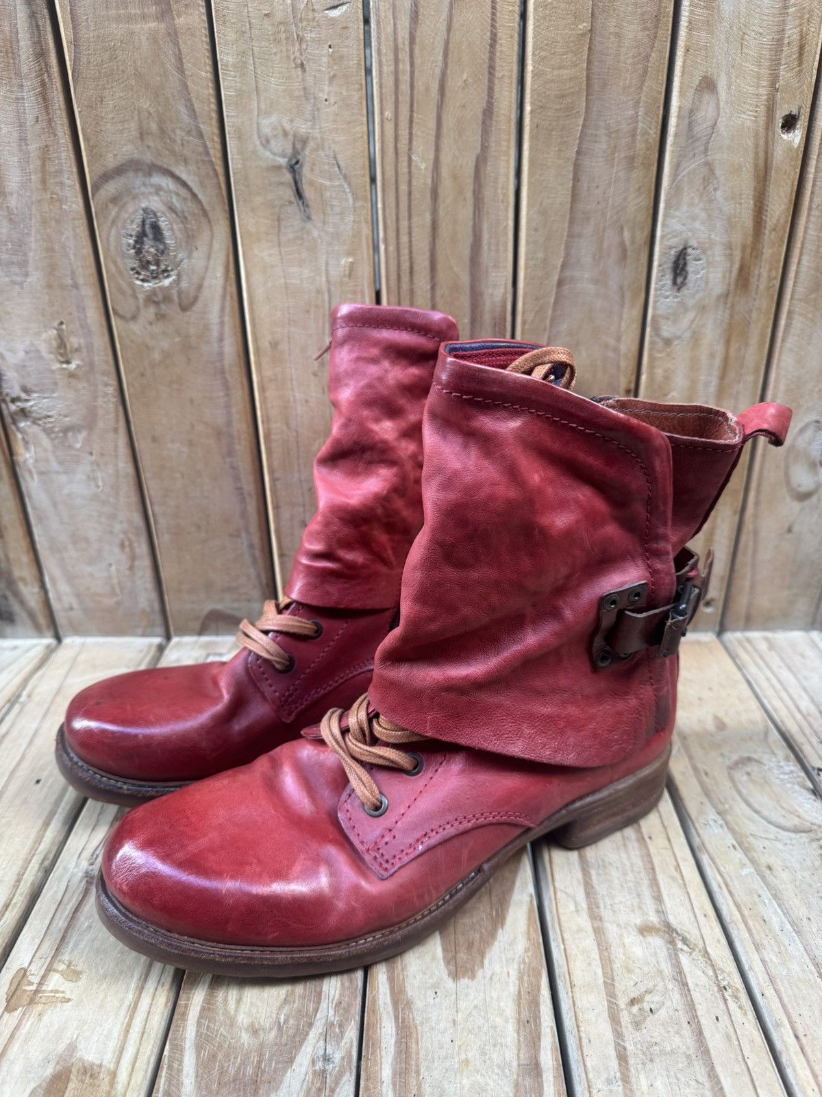 A.S.98 A.s 98 Red boho Women’s leather boots EUR 40 USA 9-9.5 UK 7 Size US 10 / IT 40 - 17 Thumbnail