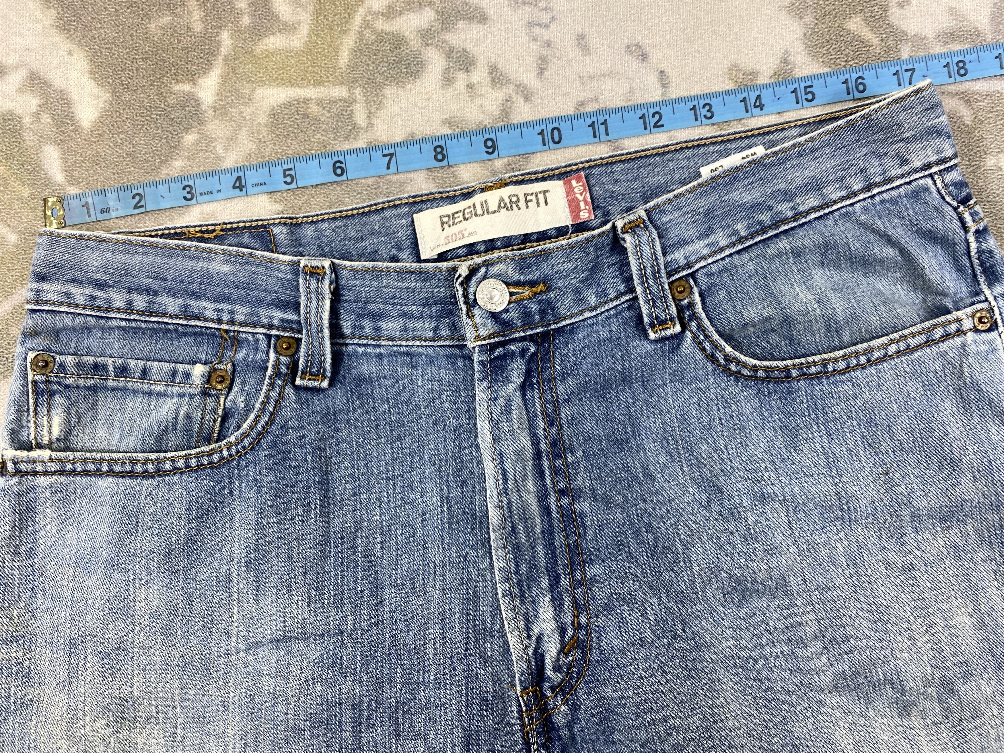 Levi's Distressed Blue Vintage Levi's 505 Jeans 34x30 Denim -JN1732 Size US 34 / EU 50 - 5 Thumbnail