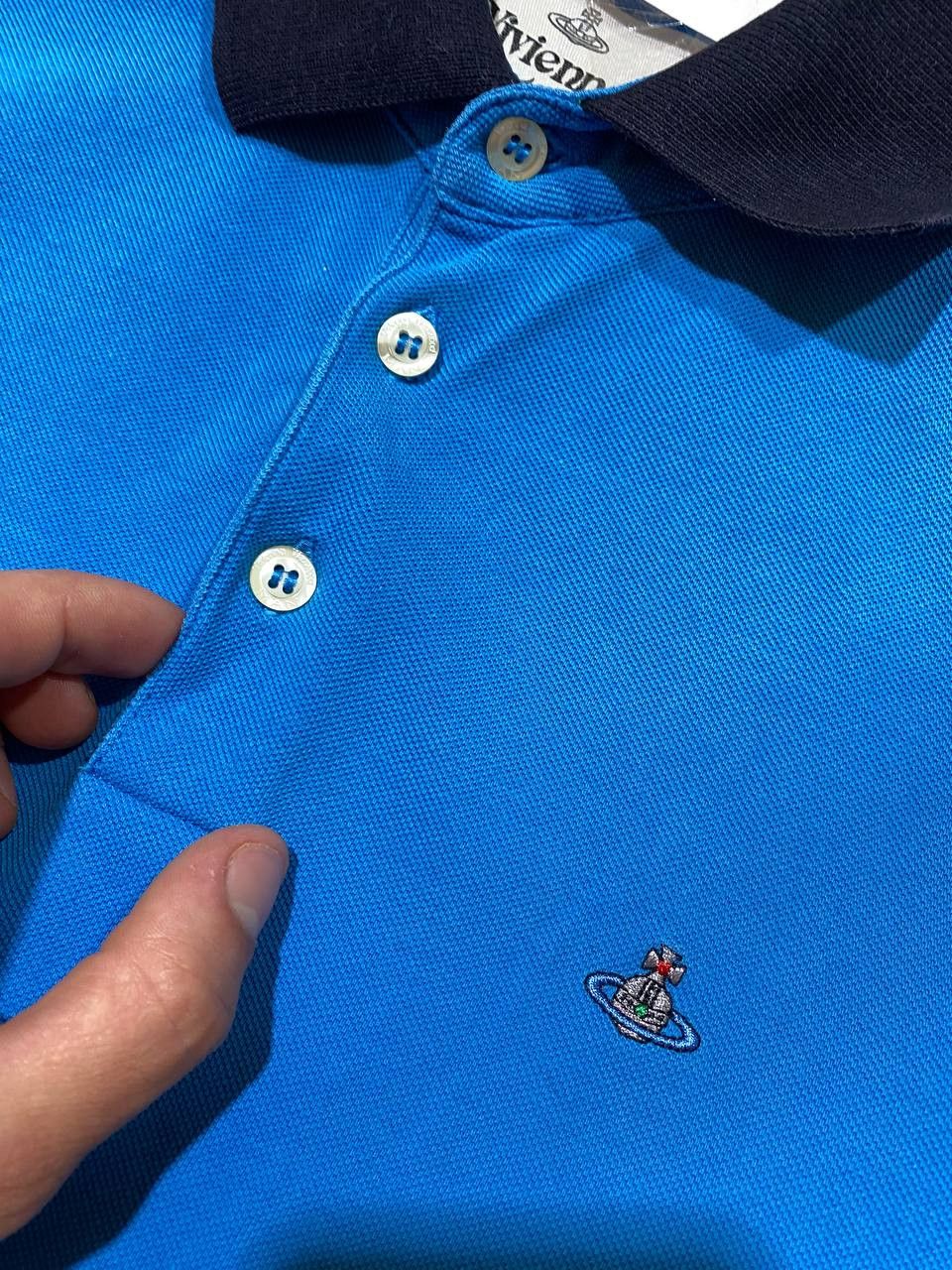Vivienne Westwood Vintage Vivienne Westwood Polo Shirt Logo Orb Basic Y2k Size US L / EU 52-54 / 3 - 4 Thumbnail