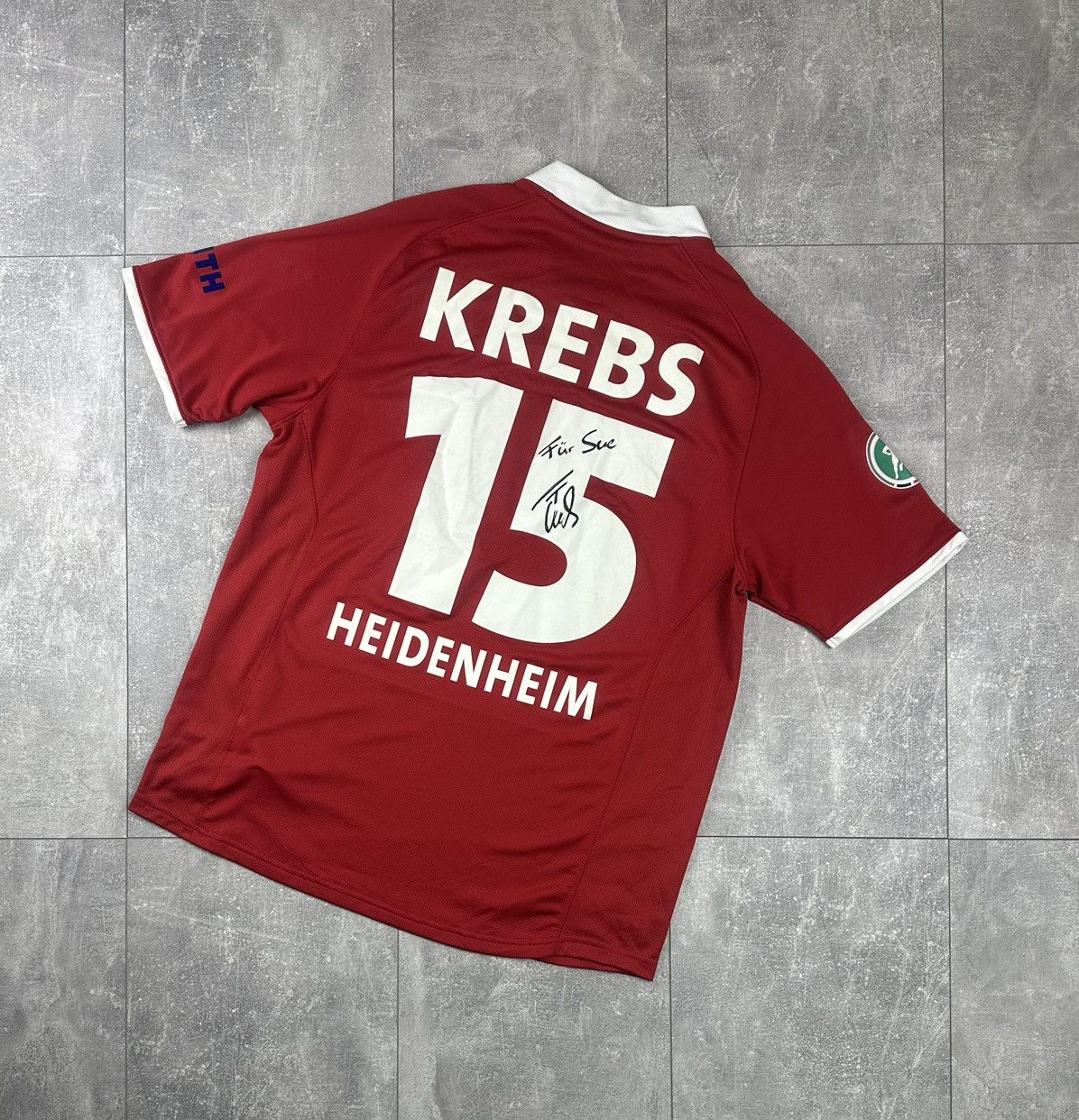 Nike Nike FC Heidenhein 2009/10 Away #15Krebs Soccer Jersey Size US L / EU 52-54 / 3 - 2 Thumbnail