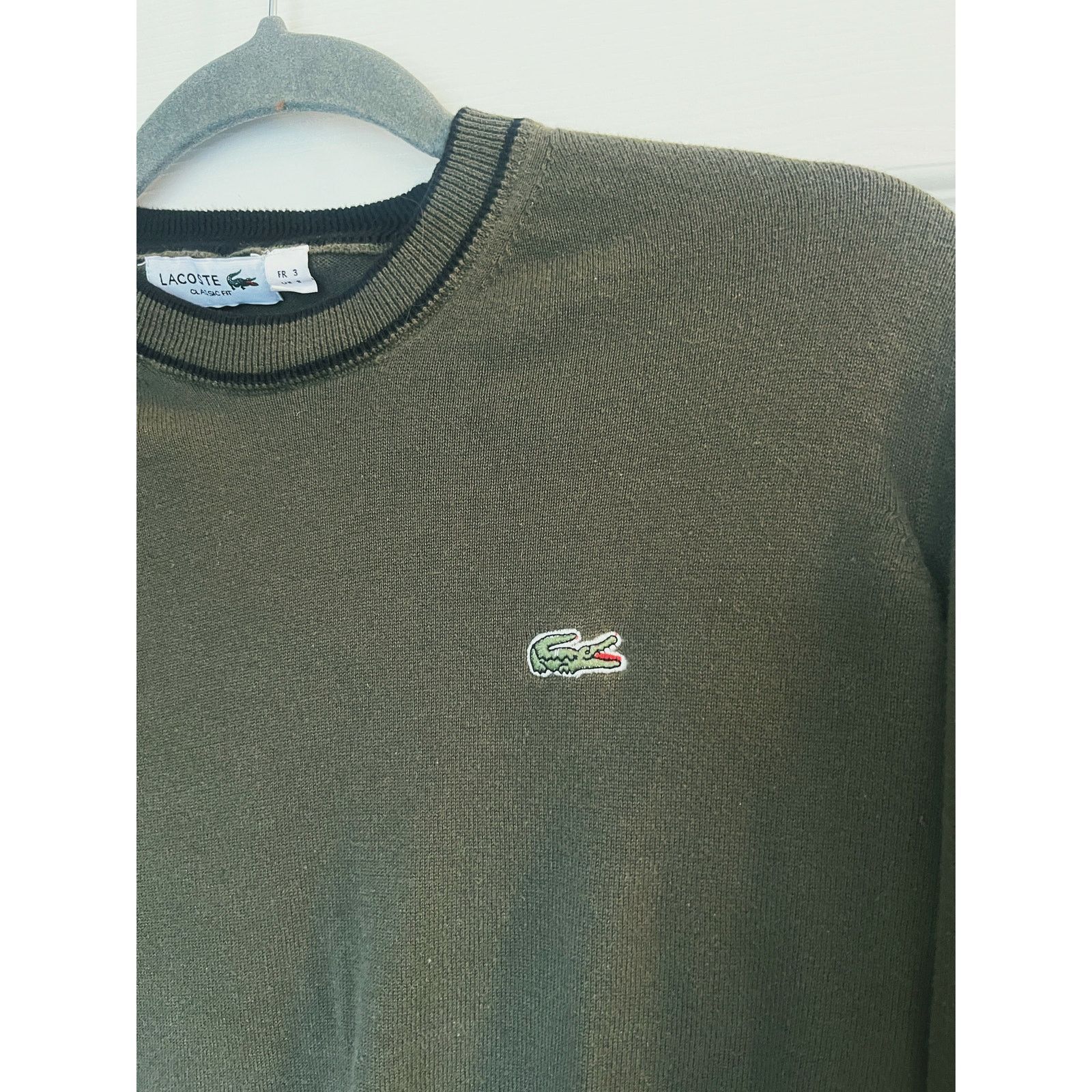 Lacoste Lacoste Men's classic fit sweater olive green Size Small Size US S / EU 44-46 / 1 - 3 Thumbnail