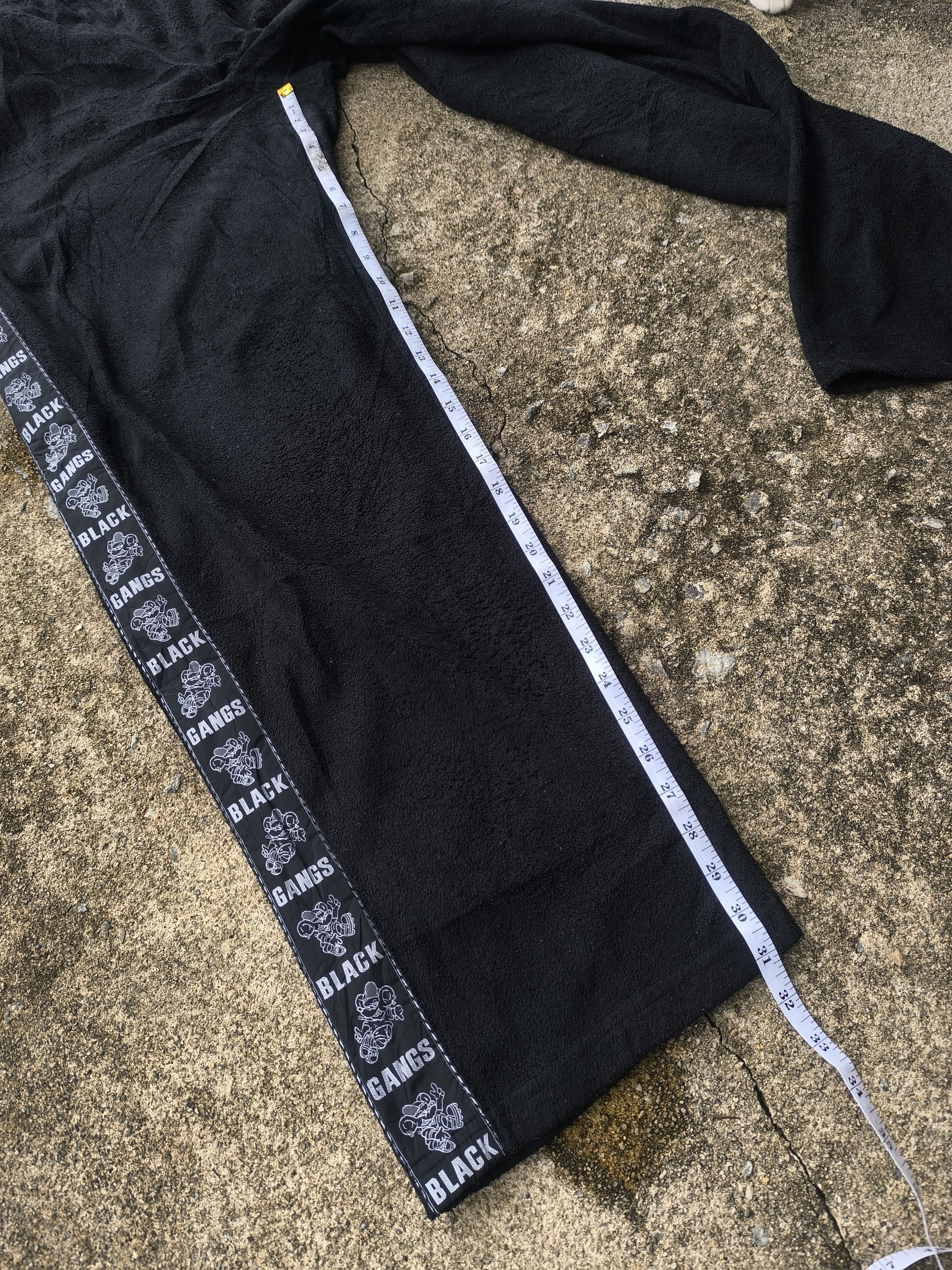 Designer × Vintage Vintage Y2K baggy sweatpants side tape black gangs magixson Size US 32 / EU 48 - 8 Thumbnail