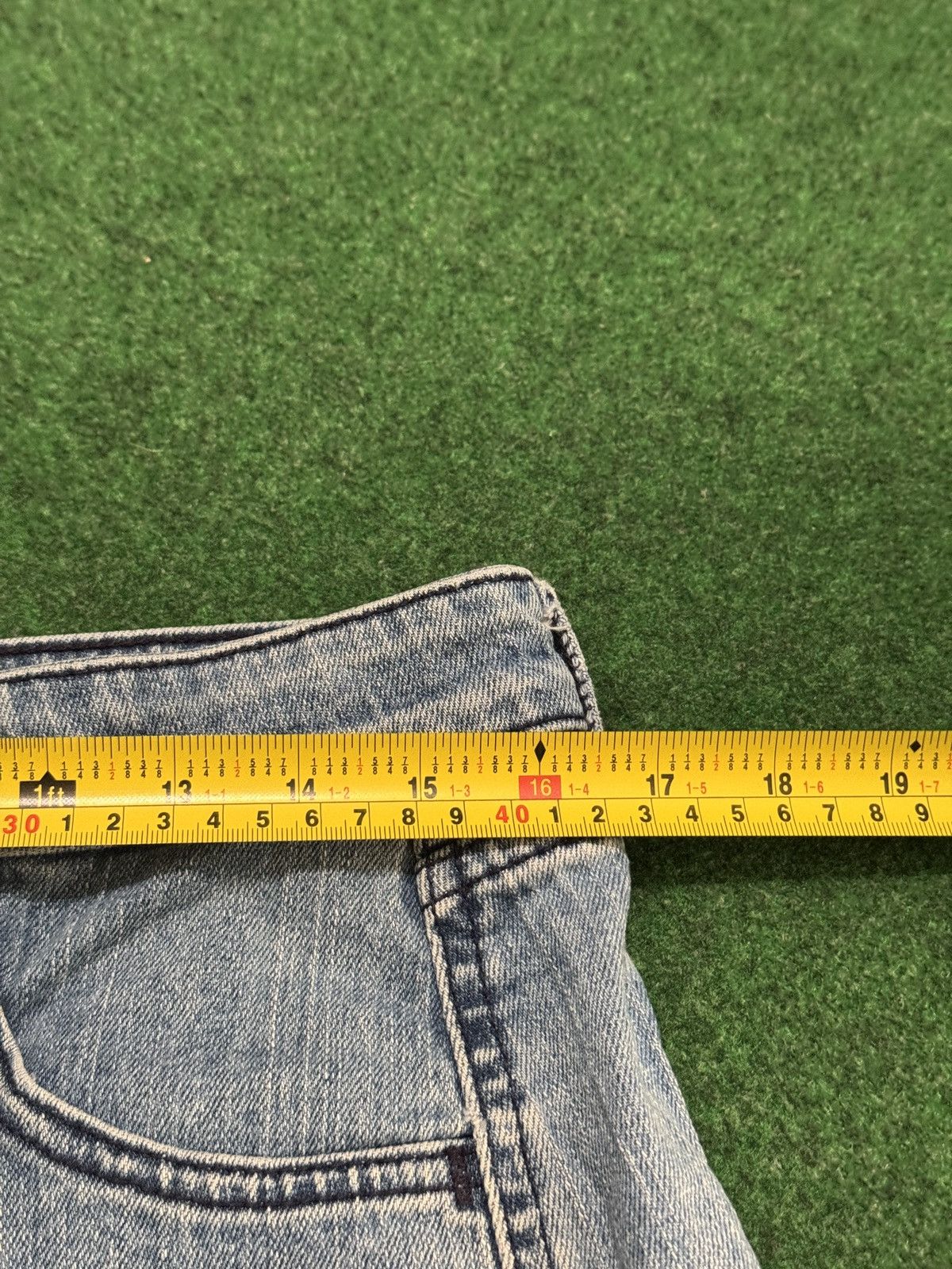 Levi's Vintage Clothing Levis Super Low Vintage Y2K 9 Jr 32 6” Denim Mini Skirt Size 32" / US 10 / IT 46 - 5 Thumbnail