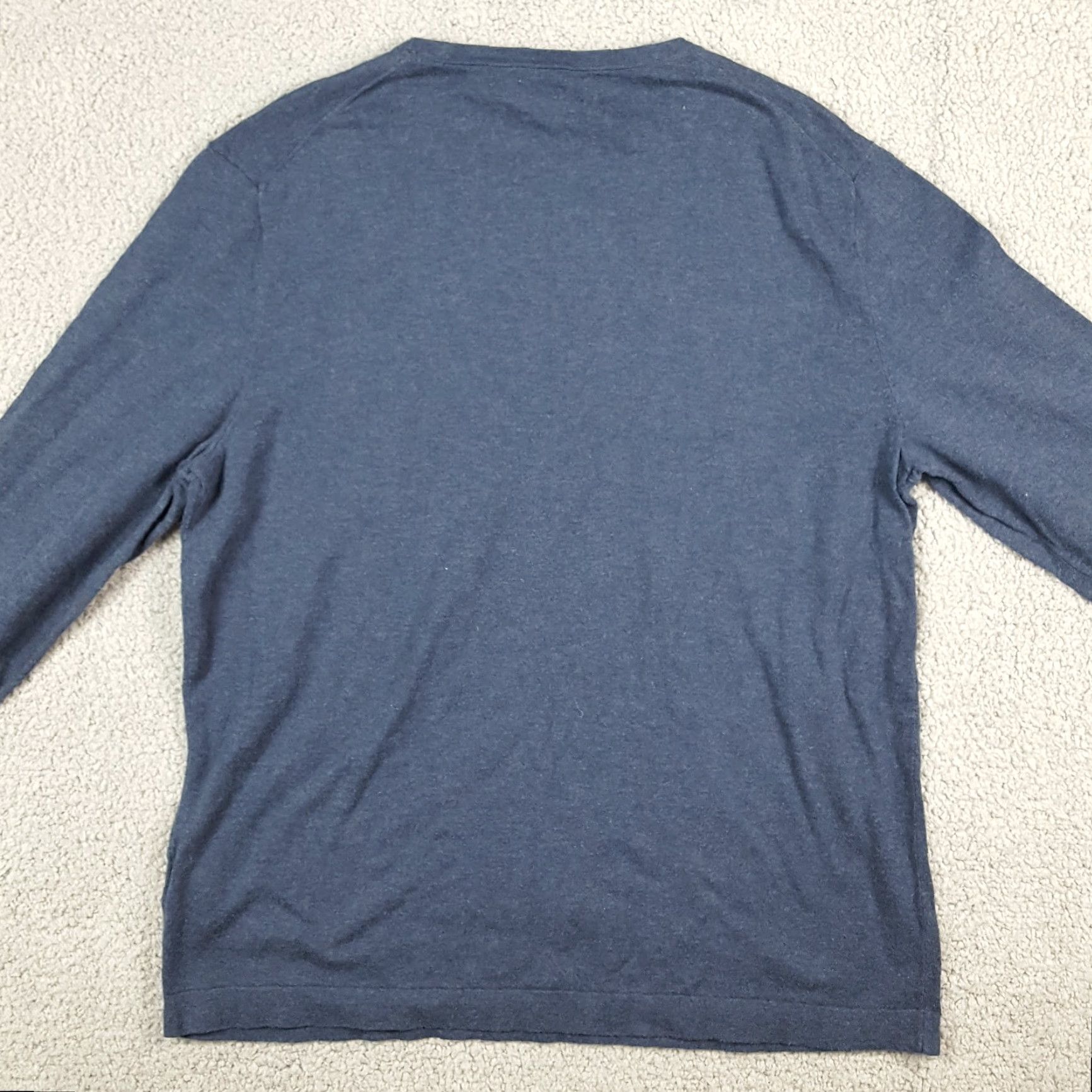Ralph Lauren VINTAGE Polo Ralph Lauren Long Sleeve Shirt Adult Large Blue Pony Logo Pocket Crewneck 90s 00s Preppy USA Mens Size US L / EU 52-54 / 3 - 4 Thumbnail