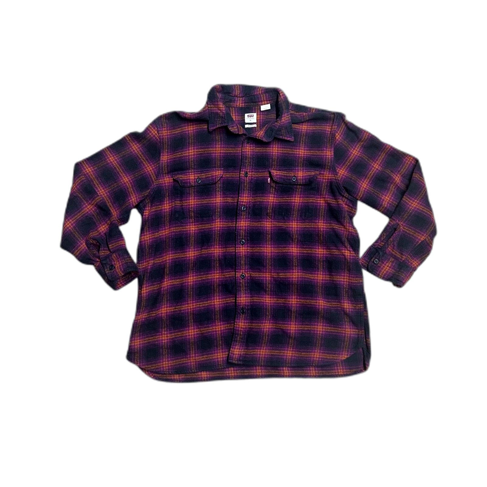 Levi's Levi's Mens XL Relaxes Fit Plaid Flannel Button Down Flannel Size US XL / EU 56 / 4 - 2 Thumbnail