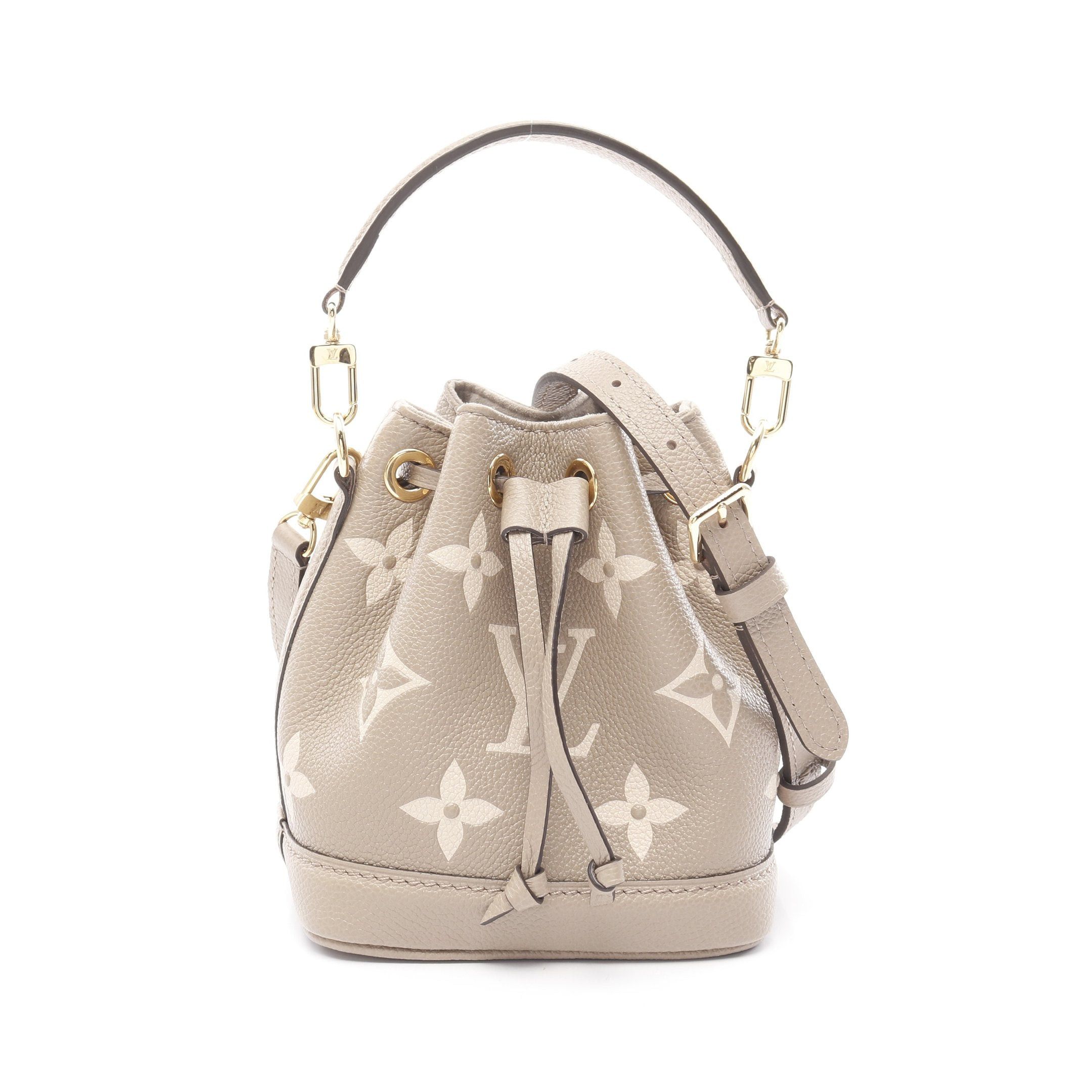 Louis Vuitton Nano Noe Bicolor Monogram Empreinte Tourterelle