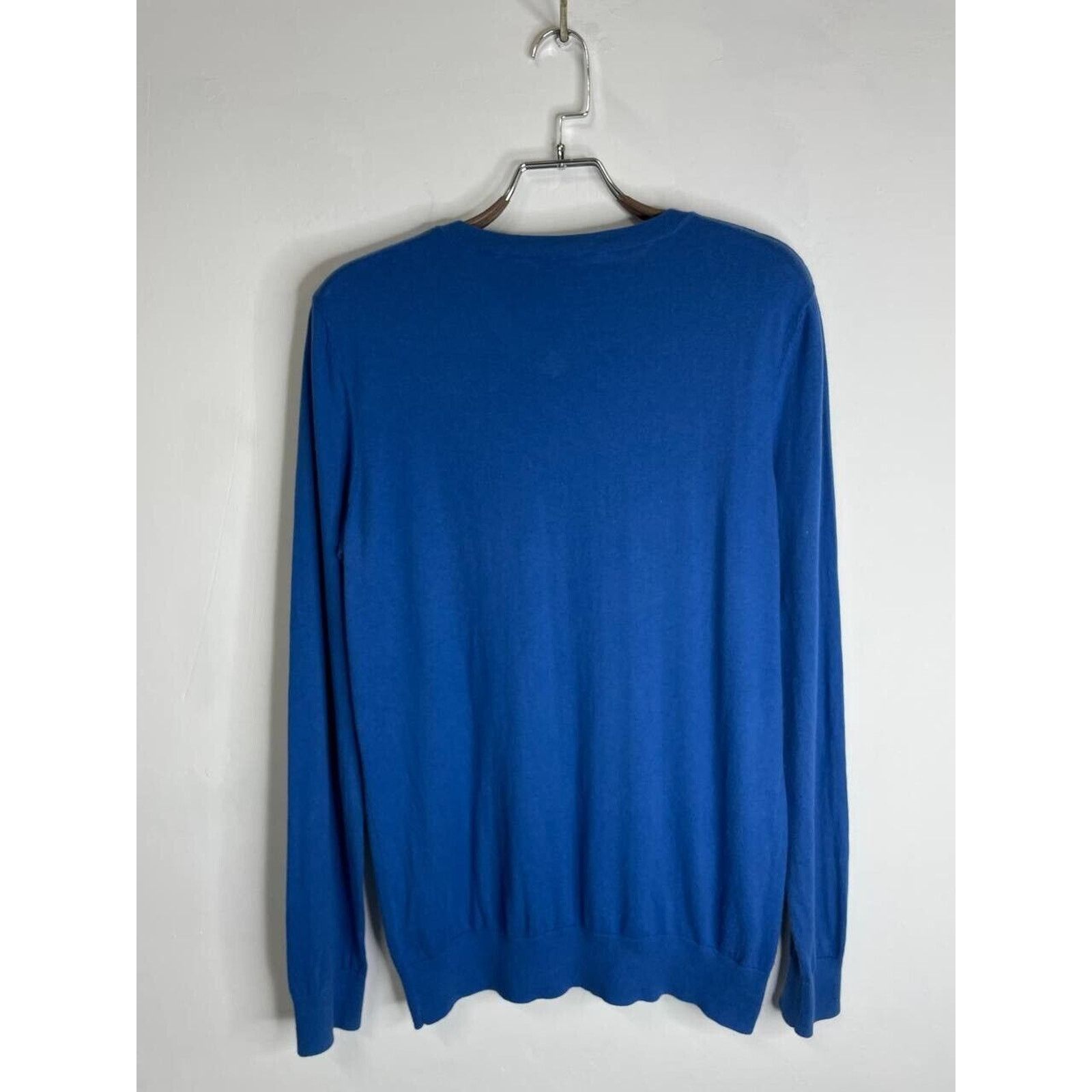 A.P.C. × Vintage A.P.C. Blue V-Neck Sweater Men’s Size M Cotton Cashmere Knit Size US M / EU 48-50 / 2 - 5 Thumbnail