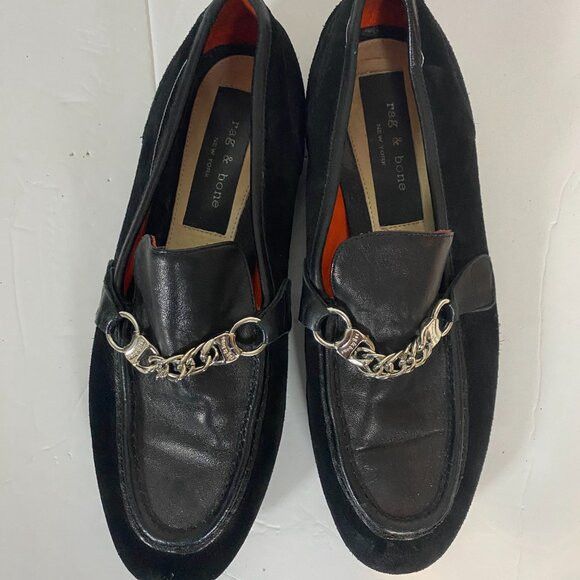 Rag & Bone Rag & Bone New York Black Suede Loafers Dress Shoe Size 36 Size US 6 / IT 36 - 3 Thumbnail