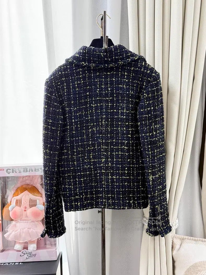 Chanel Chanel Yellow lapel long-sleeved short jacket Size XXS / US 00 / IT 34 - 3 Thumbnail