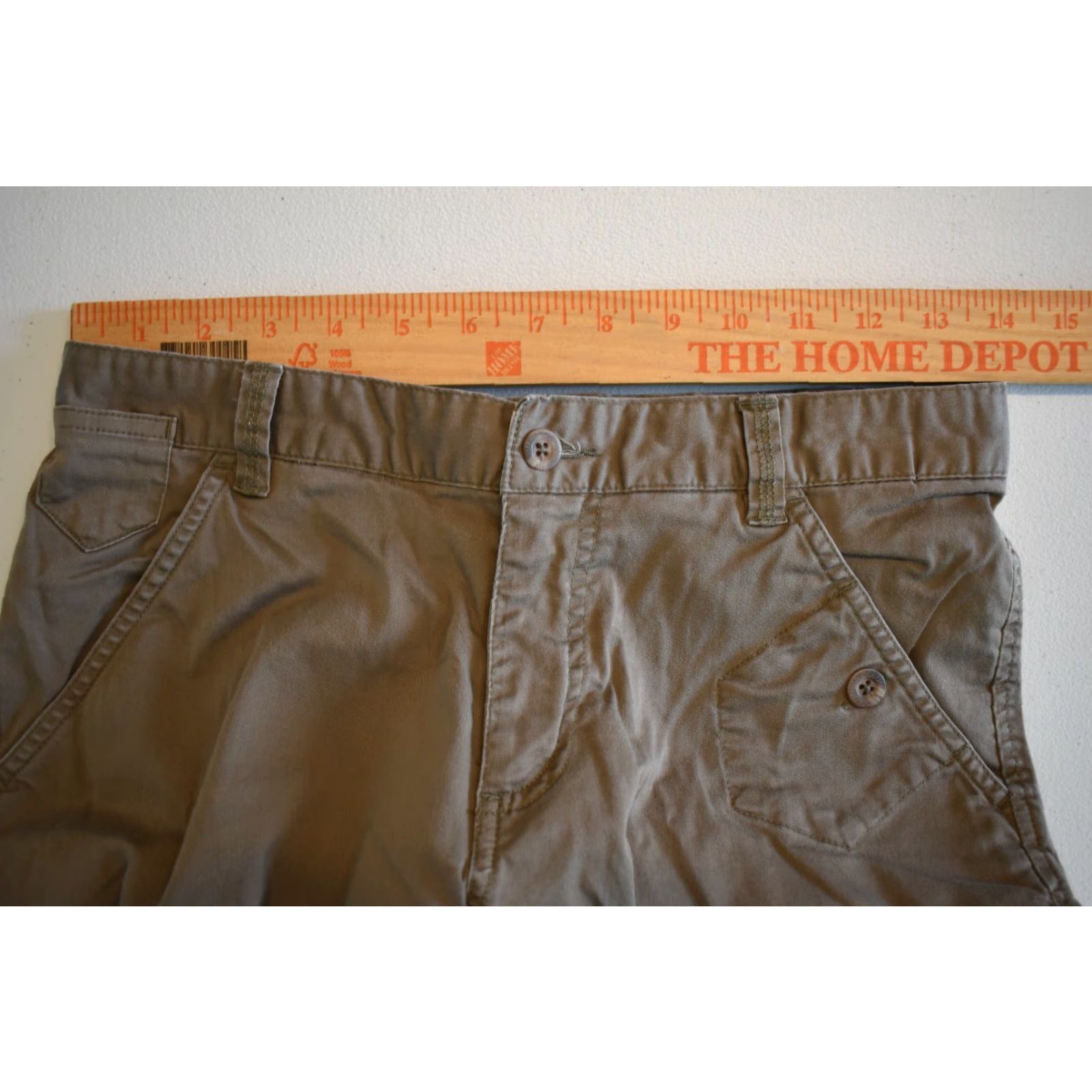 Vintage Columbia Capri Pants Womens 6P Brown 28x17.5 Stretch Belt Loops 7.5 In Leg Opening Casual Travel Size 28" / US 6 / IT 42 - 6 Thumbnail