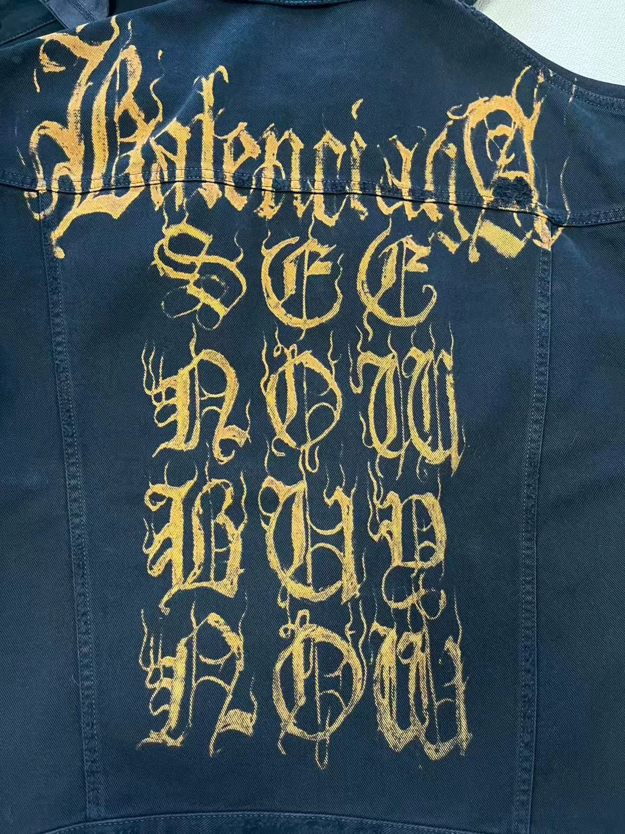 Balenciaga balenciaga black long sleeve denim jacket Size US S / EU 44-46 / 1 - 3 Thumbnail