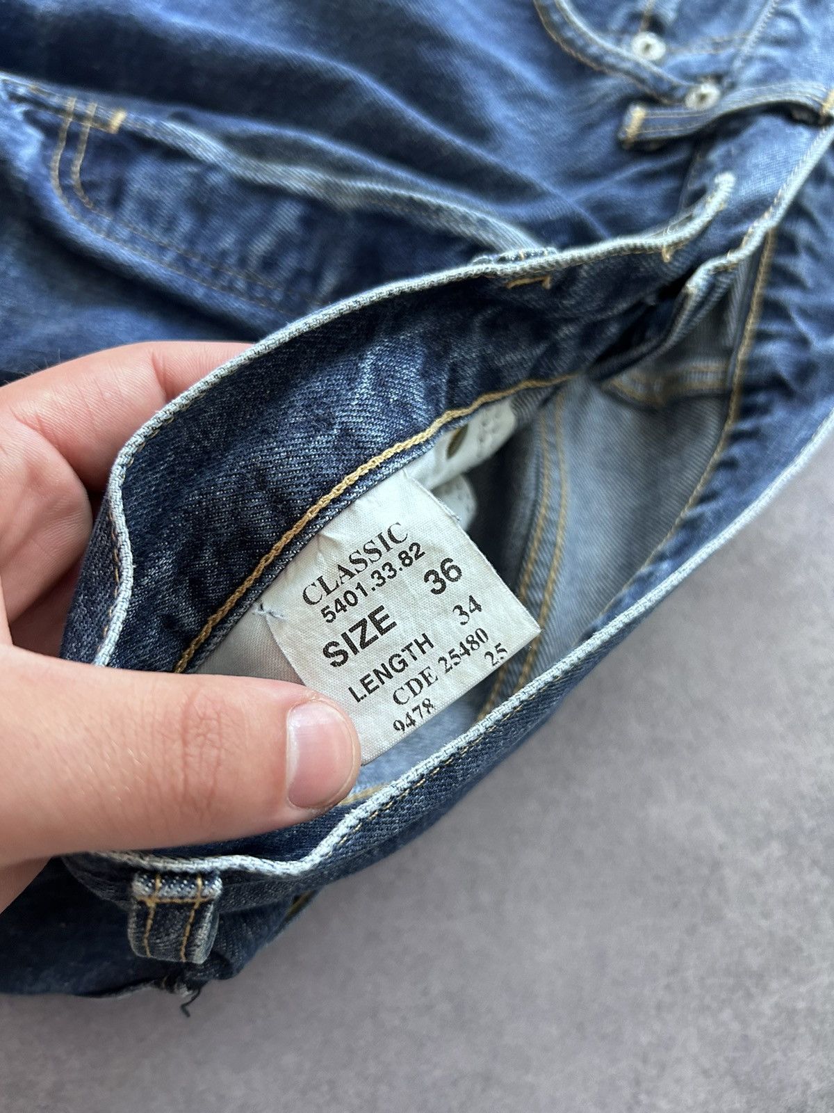G-Star × Vintage Vintage G star Raw selvage denim pants rare Size US 34 / EU 50 - 8 Thumbnail