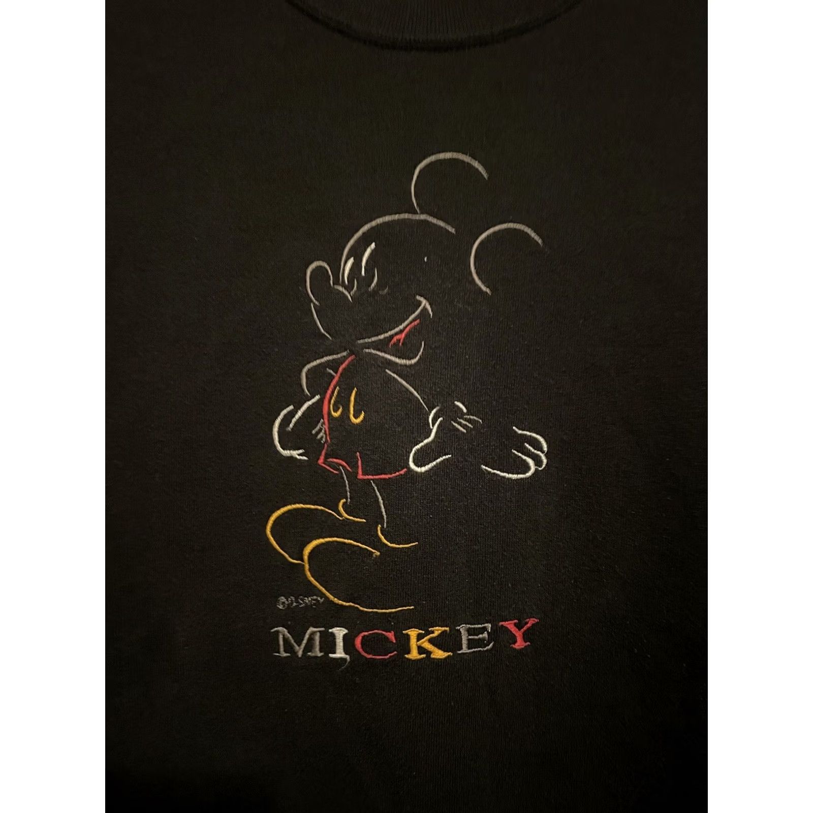 Disney VINTAGE Mickey Mouse 90s Disney Crewneck Sweater Black L Unisex Adults Sweatshirt Pullover Embroidered Men Women Size US L / EU 52-54 / 3 - 2 Thumbnail